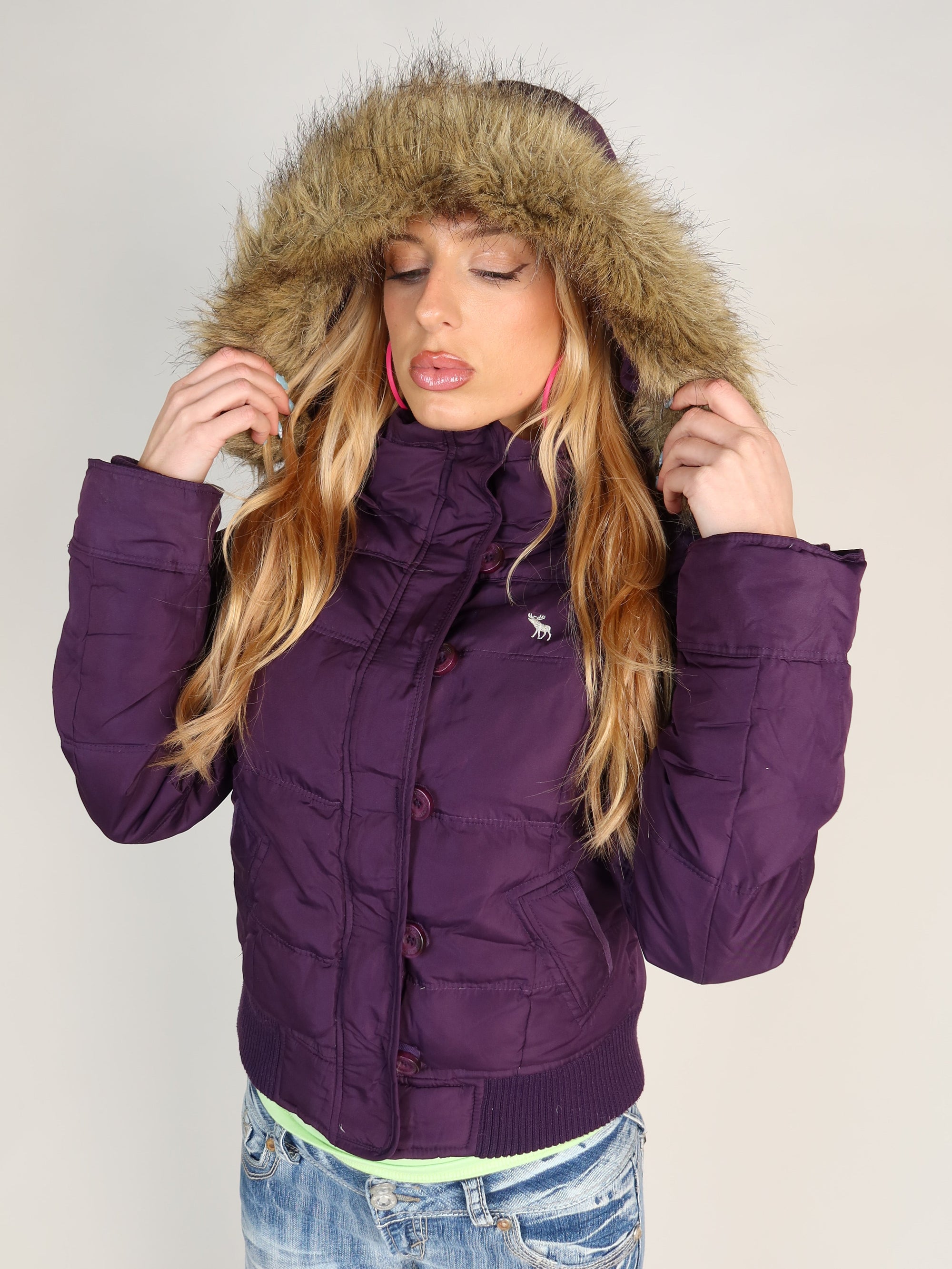 A&F Purple Puffer S