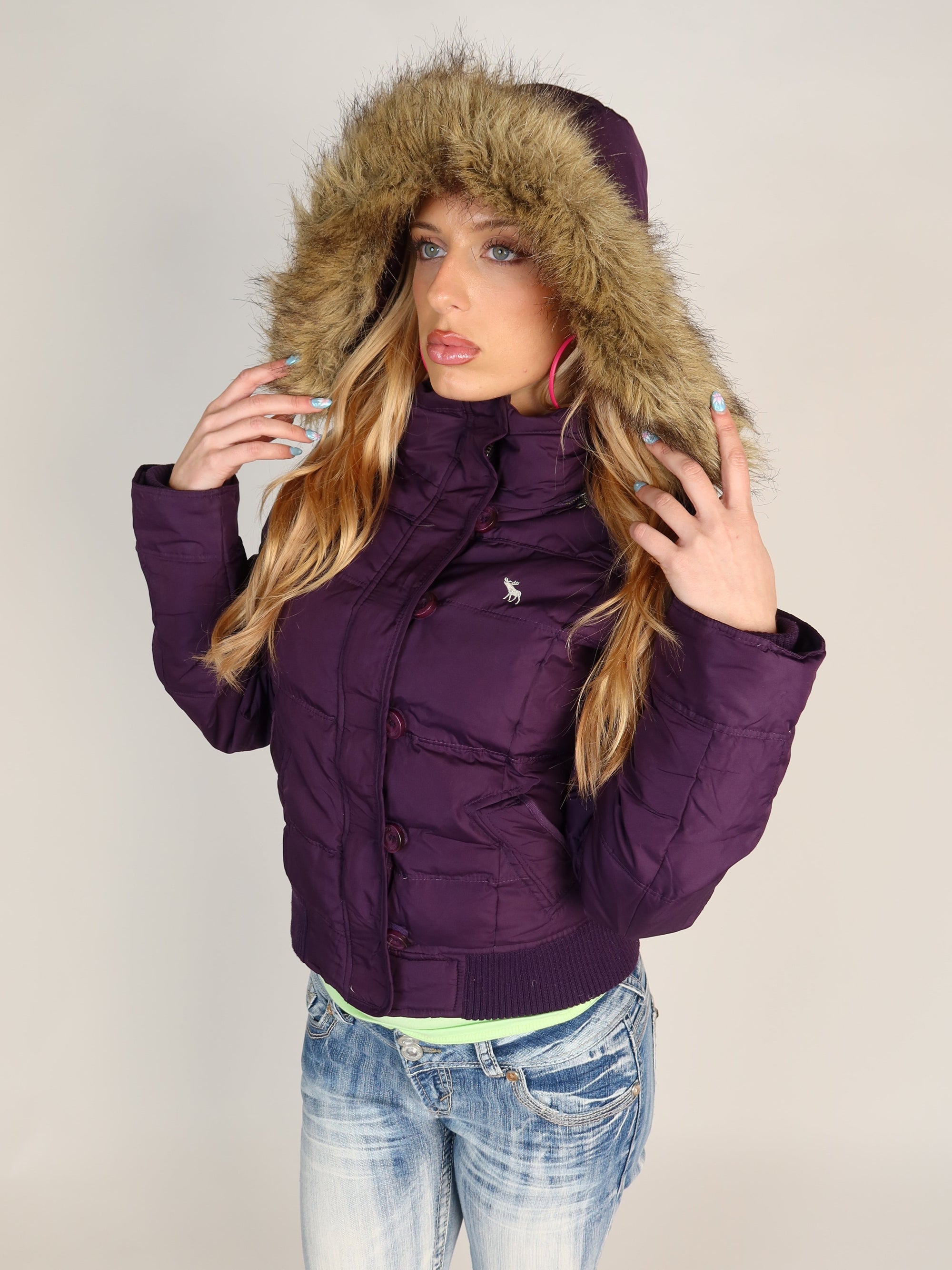 A&F Purple Puffer S