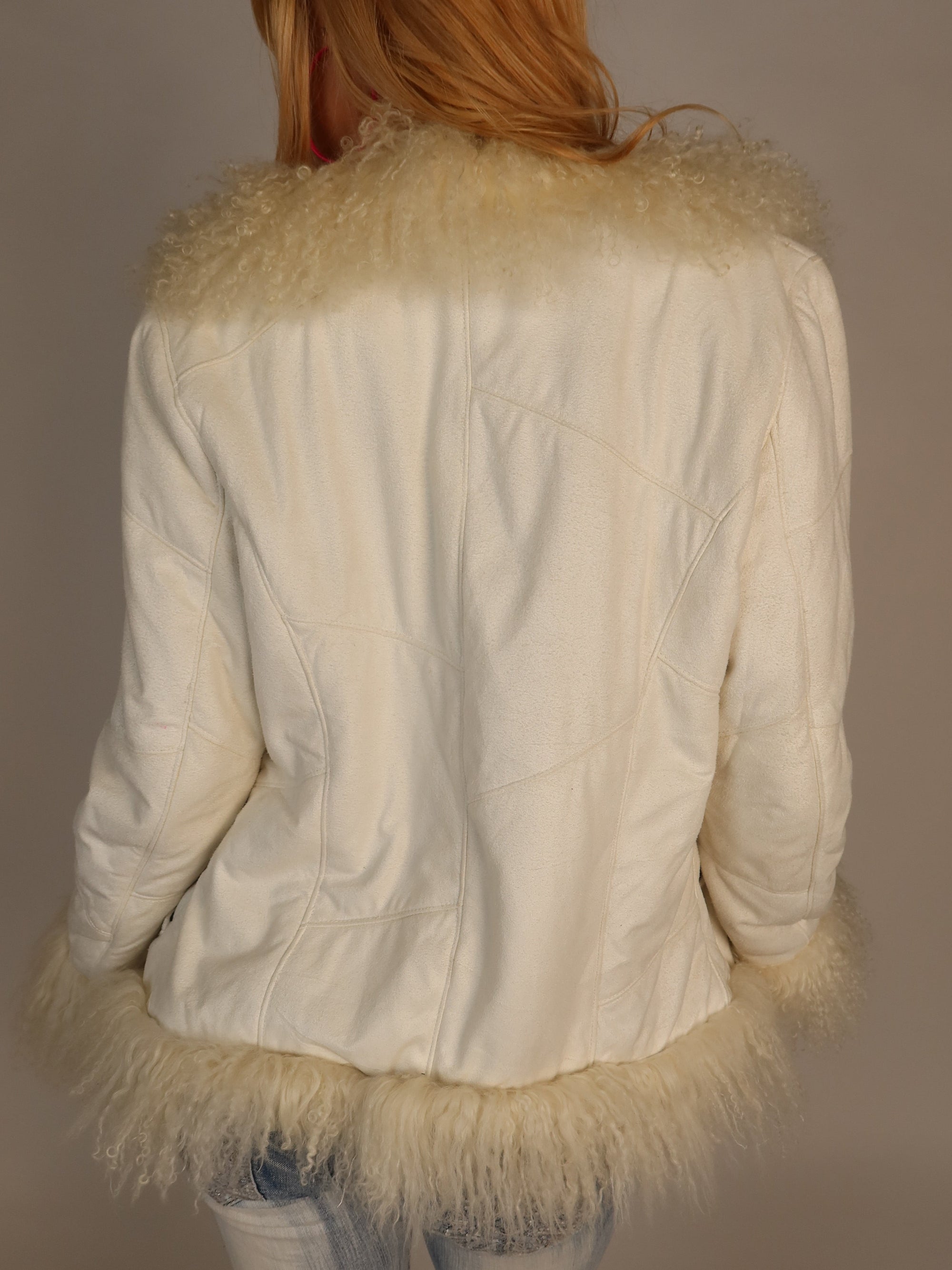 Y2K Faux Fur Afghan Coat S/M