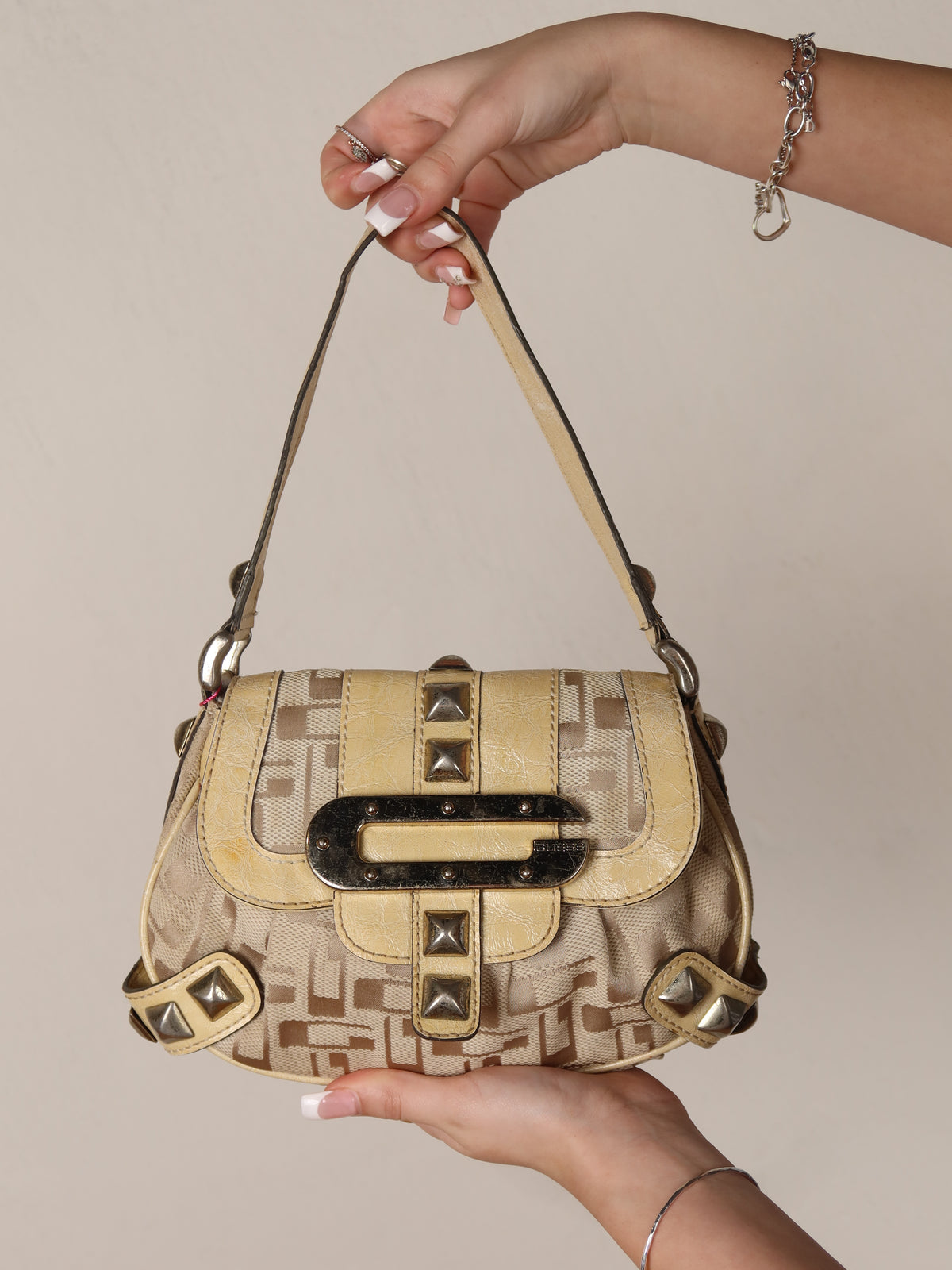 Guess Studded Mini Shoulder Bag