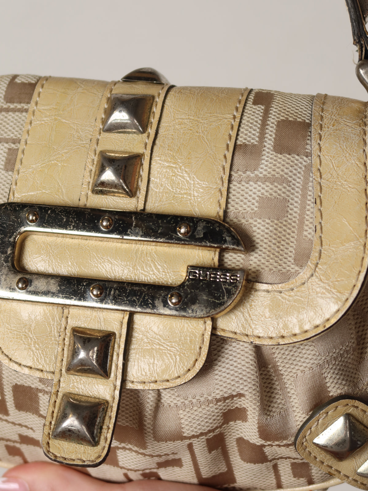 Guess Studded Mini Shoulder Bag