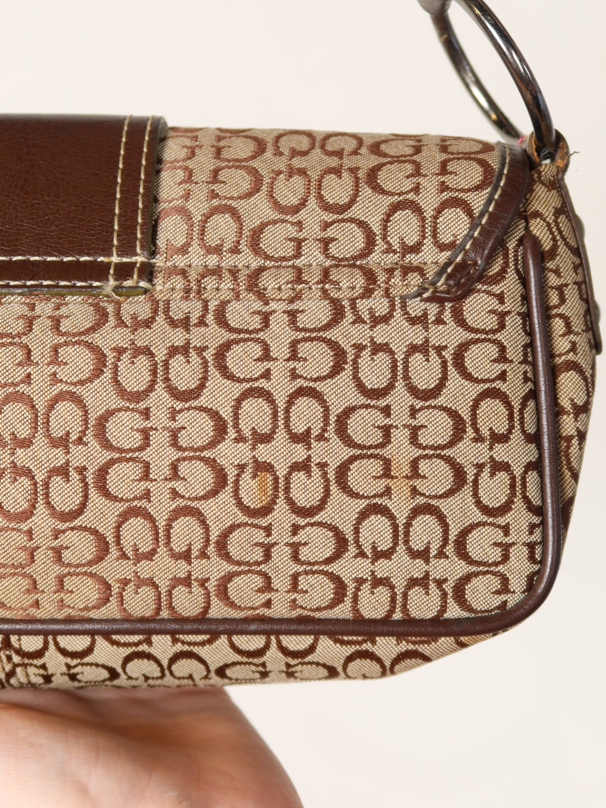 Guess Monogram Baguette Bag