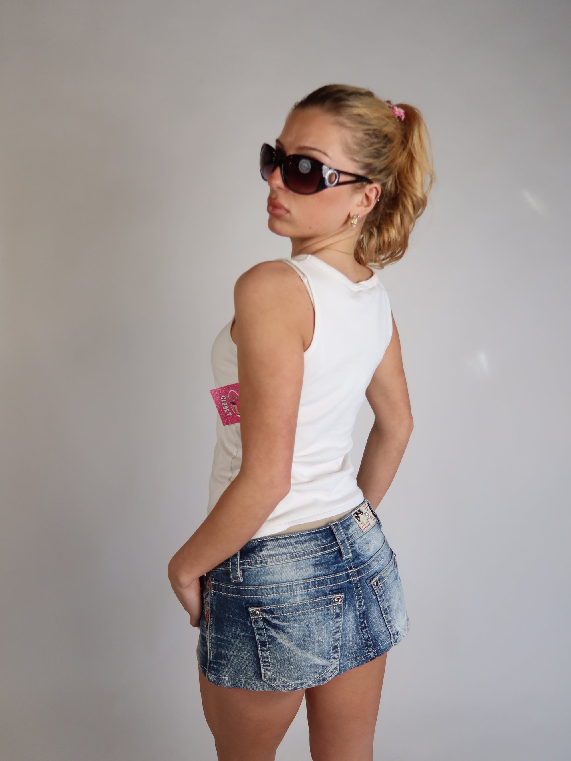 Playboy White Tank S/M