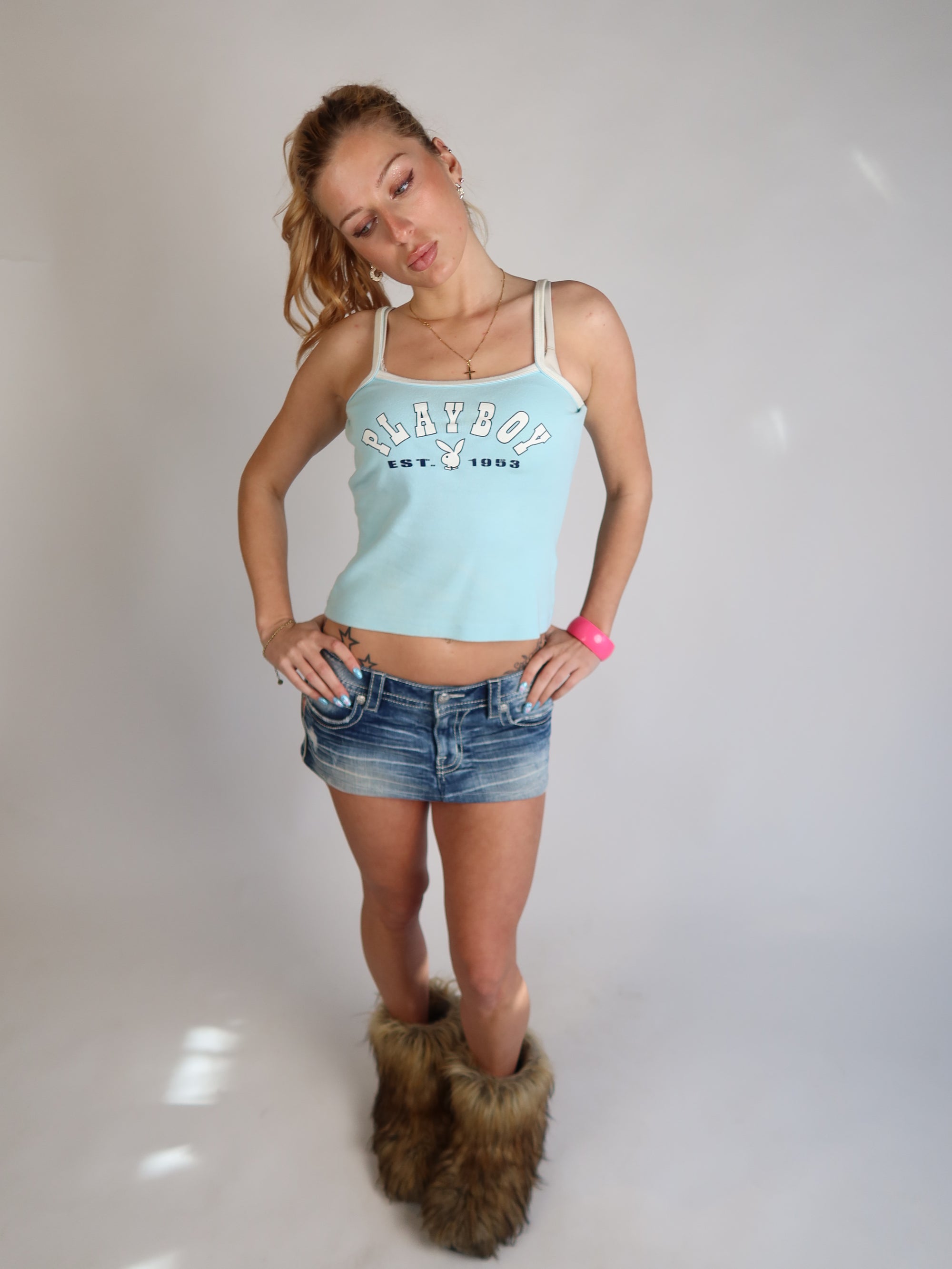 Playboy Baby Blue Tank S/M