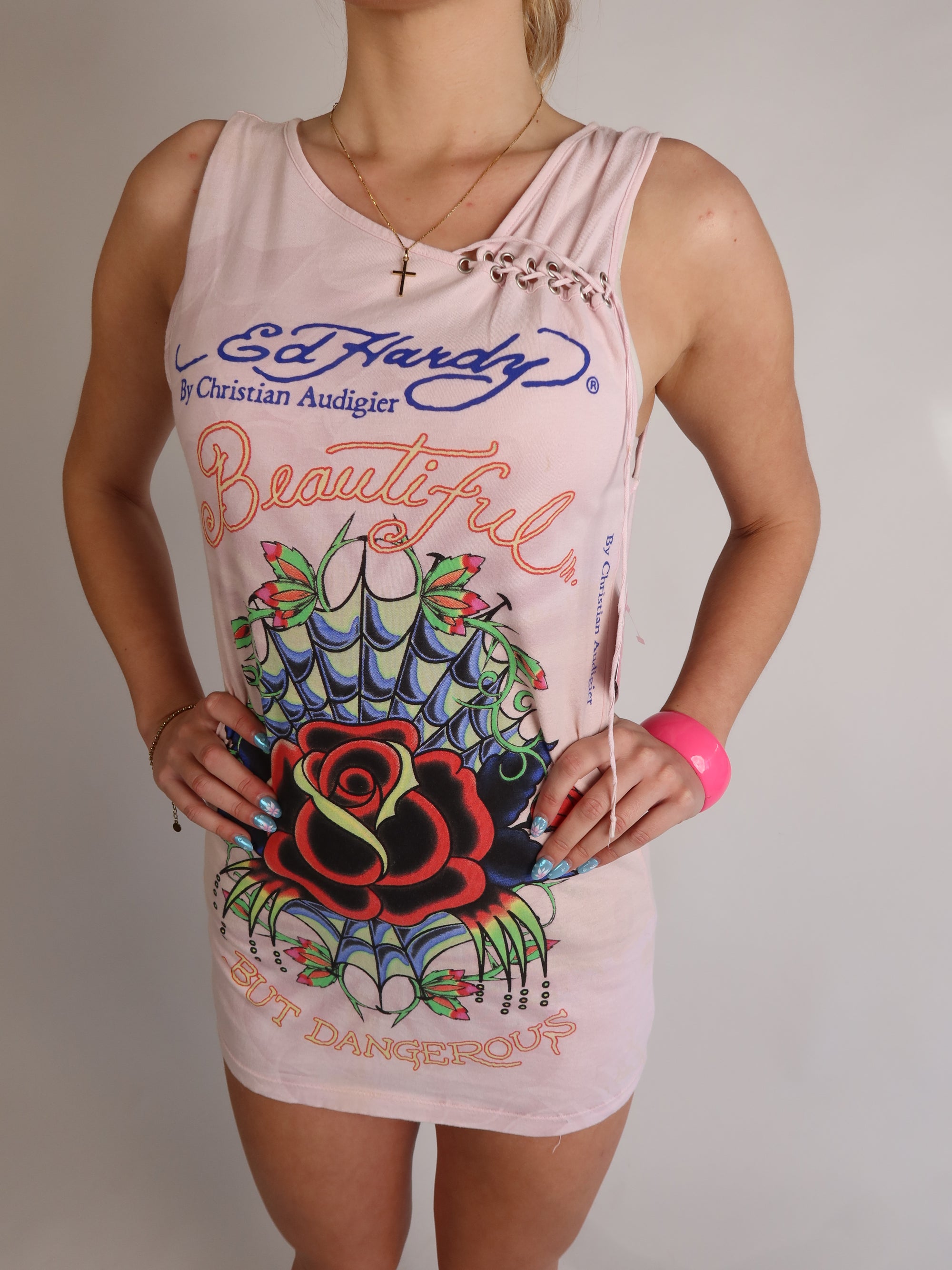 Ed Hardy Rose Dress XS/S