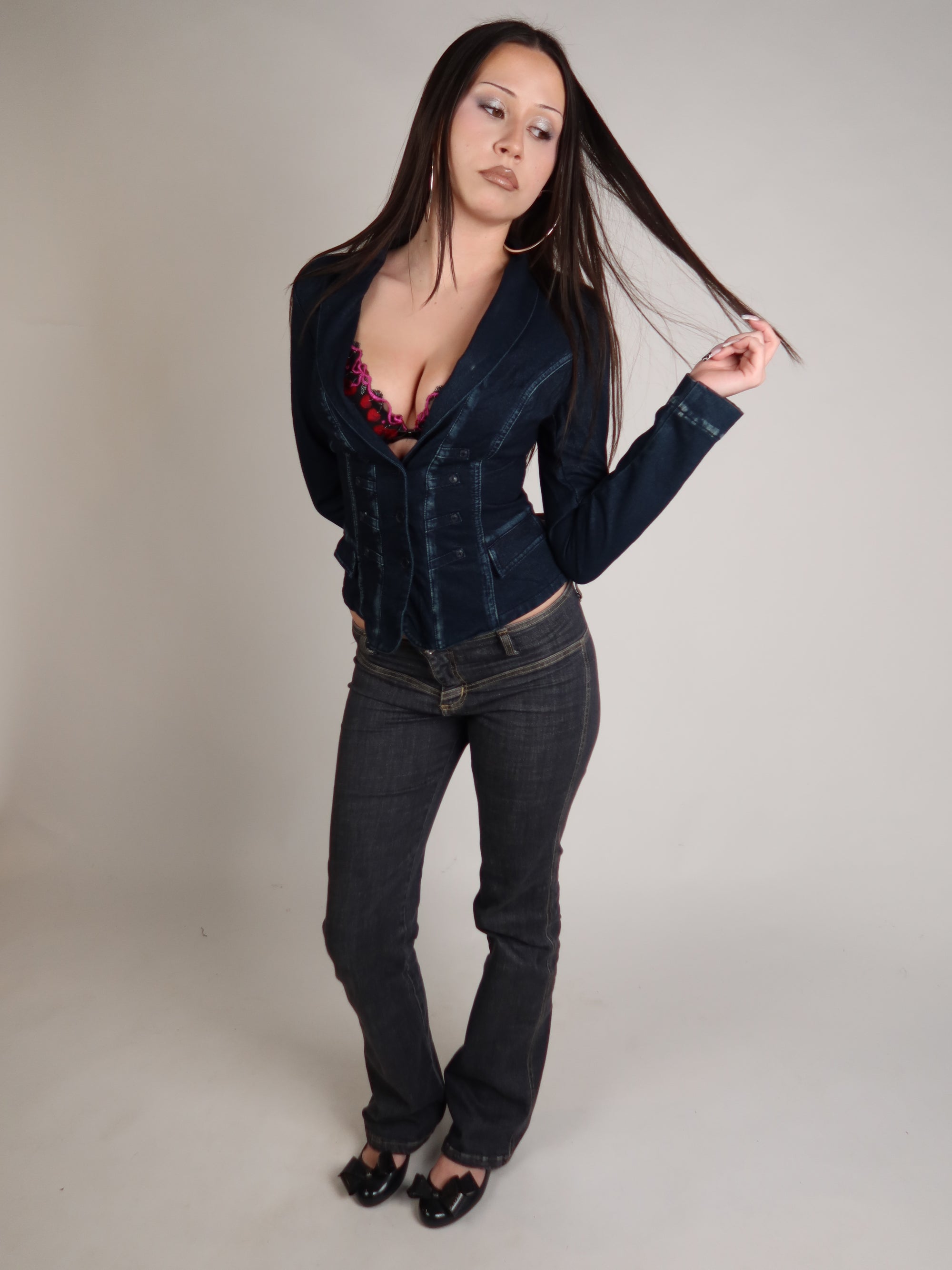 Y2K Denim Jacket S/M