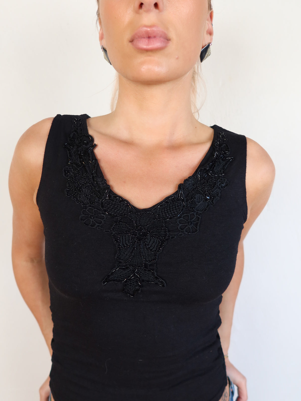 Beaded Lace Tank XS/S