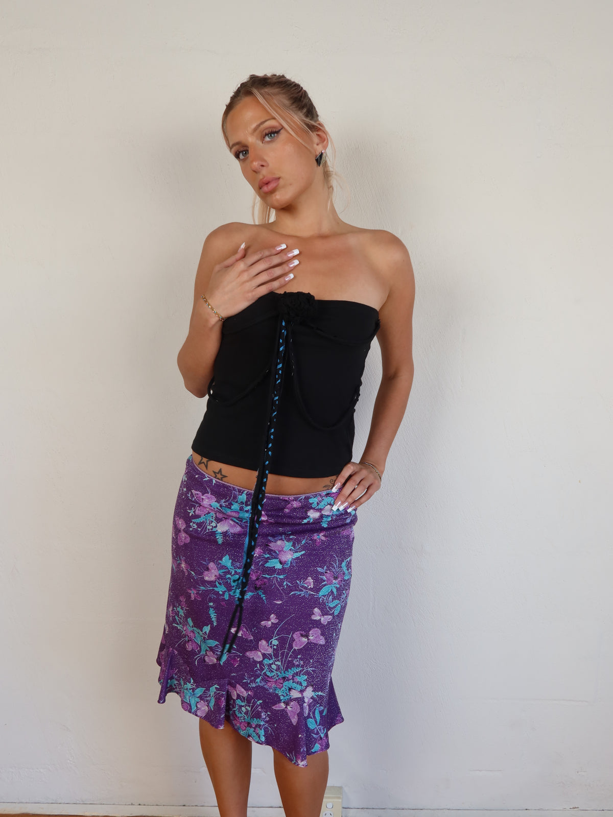 Butterfly Glitter Skirt S