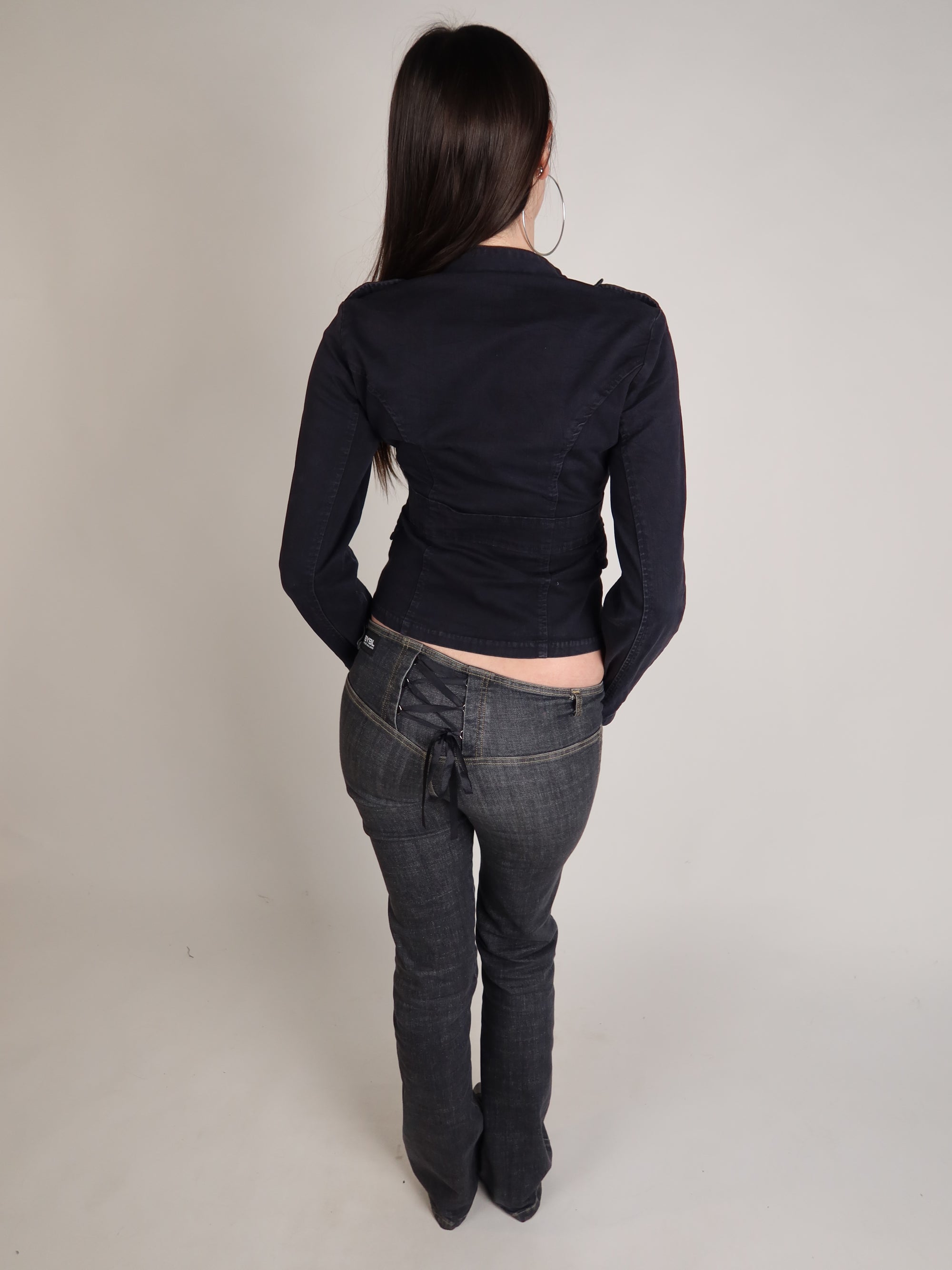 Denim Military Jacket S/M