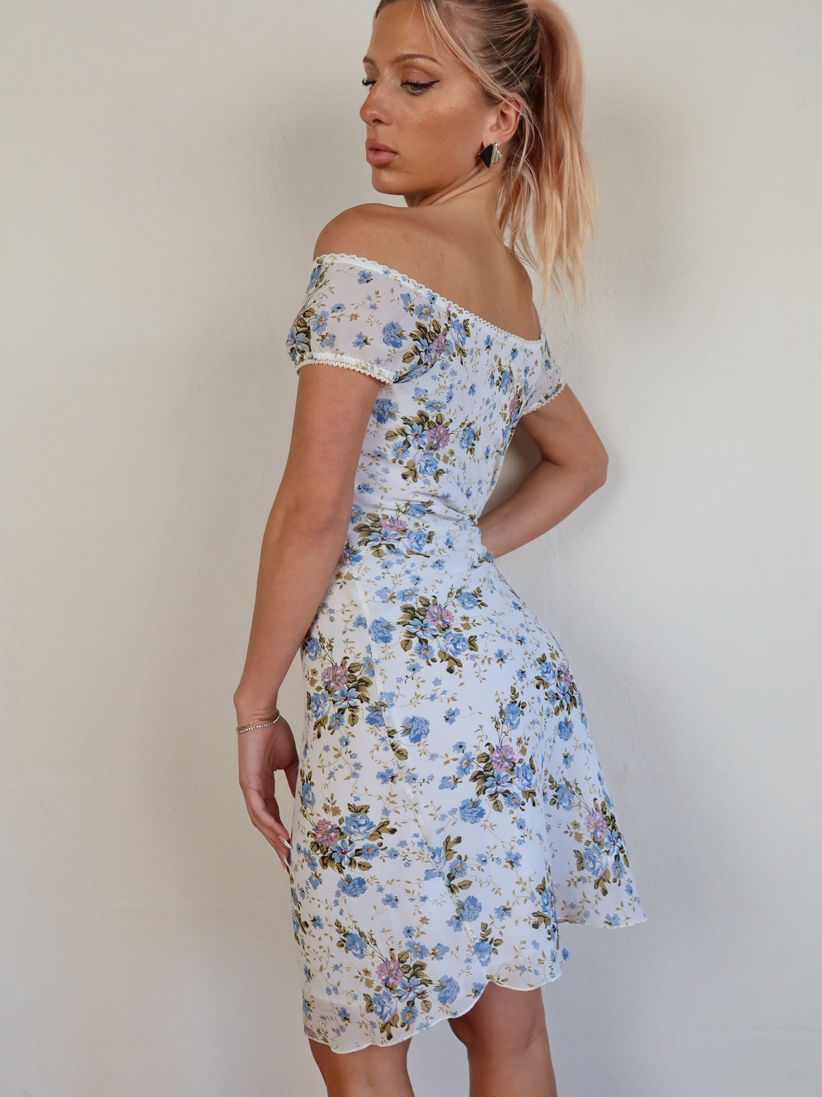 Floral Off-Shoulder Dress S/M