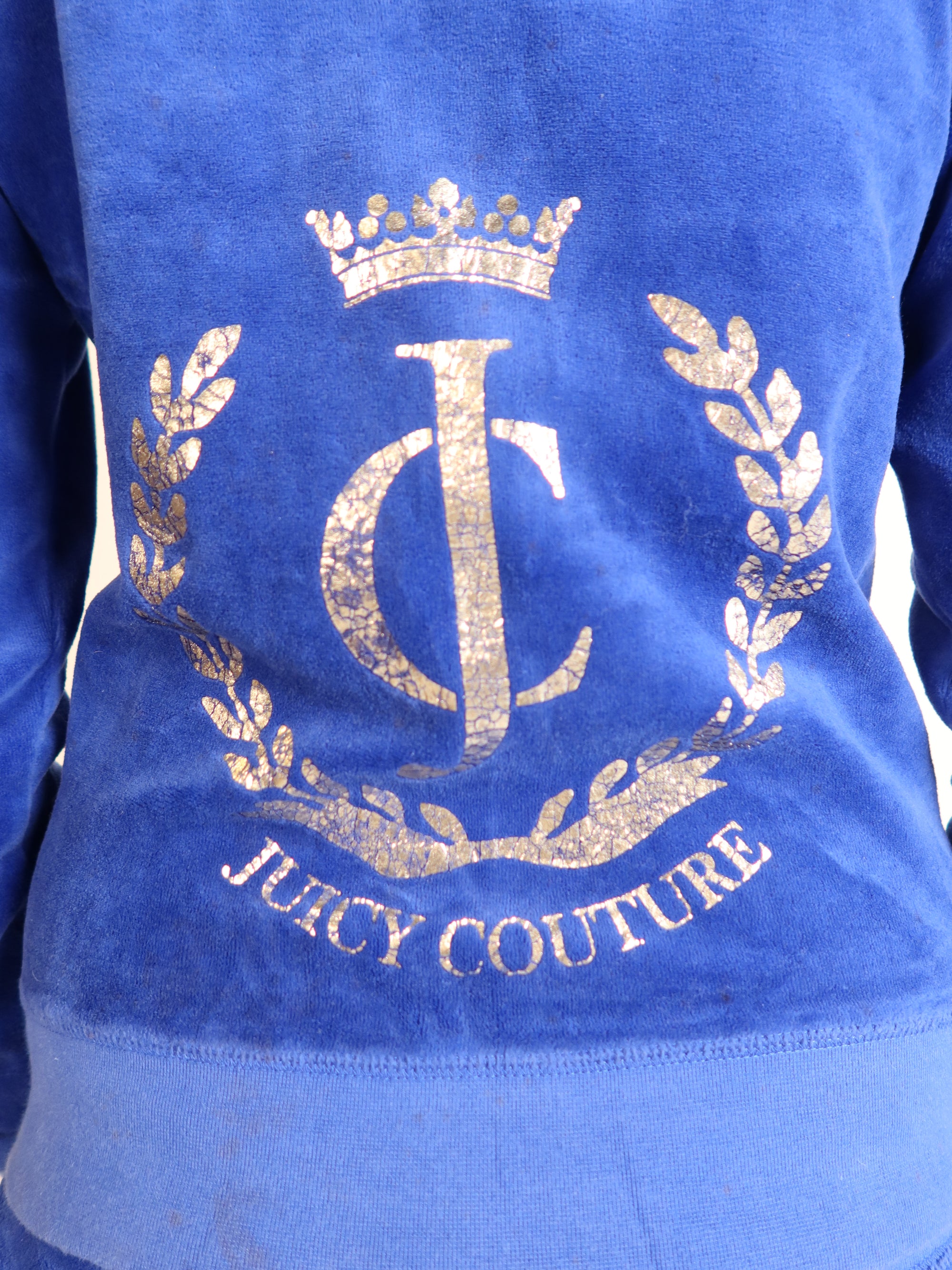 Juicy Couture Blue Velour Tracksuit Set