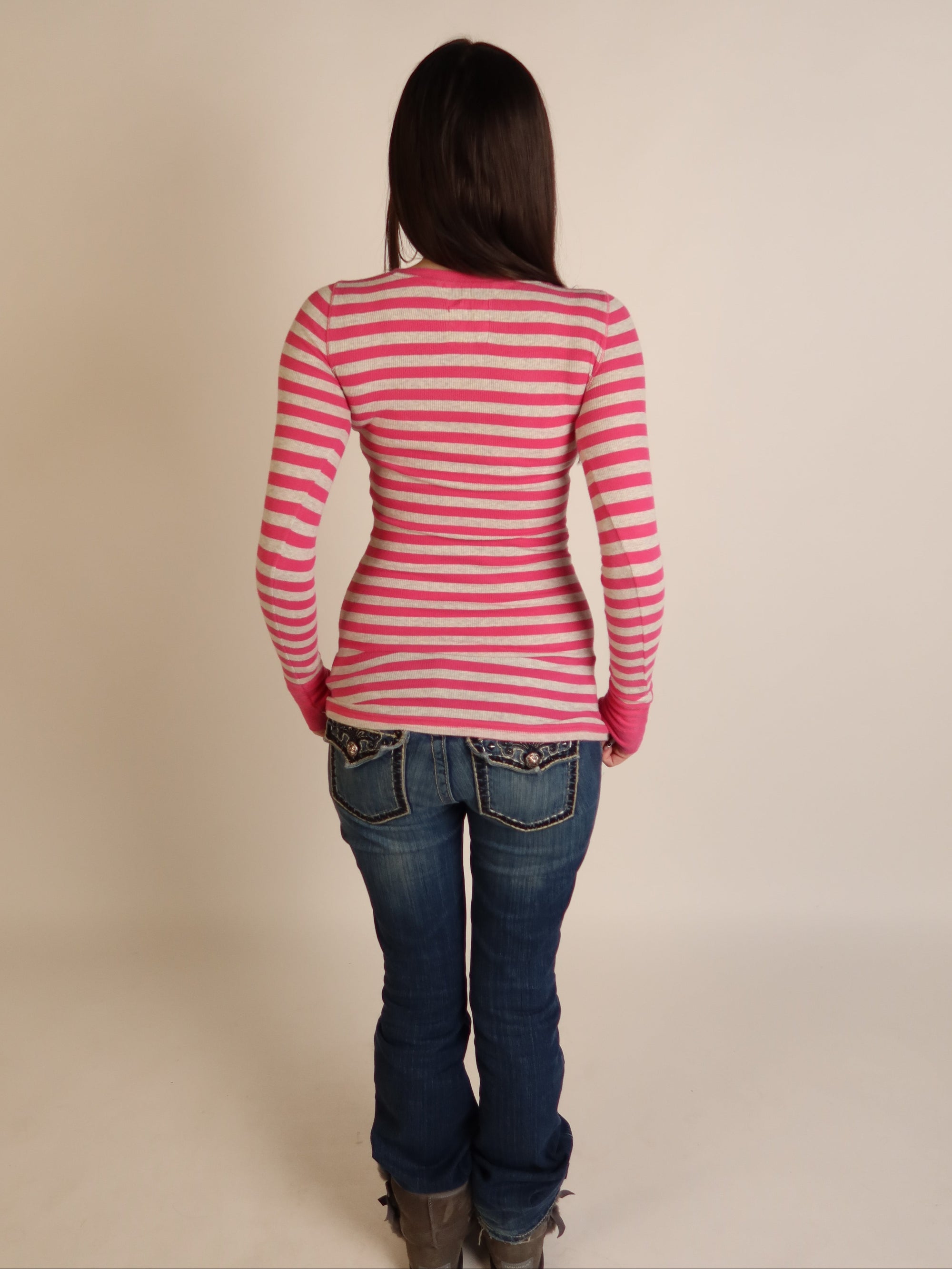 Hollister Striped Long Sleeve S