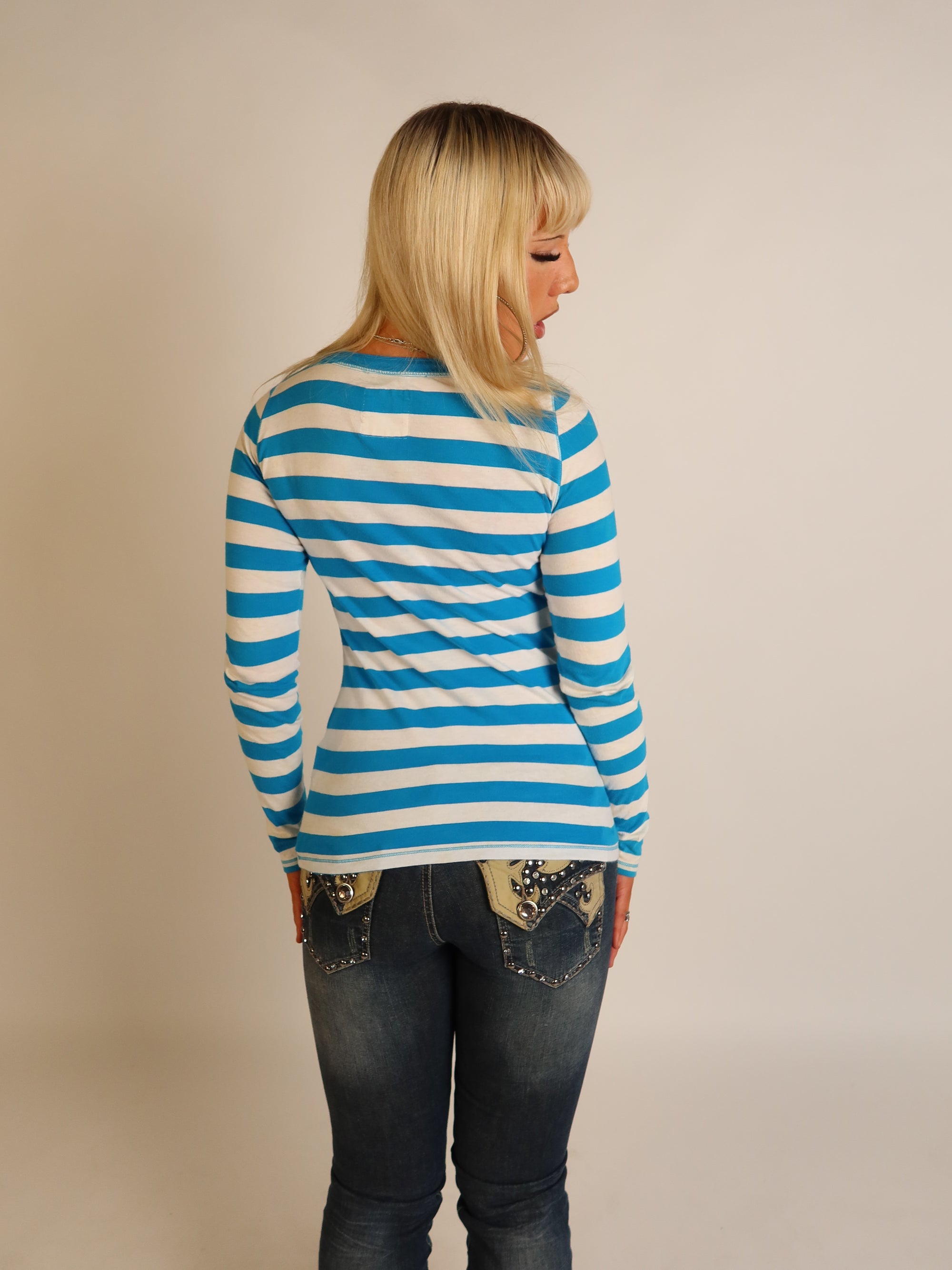 Hollister Blue Long Sleeve S/M