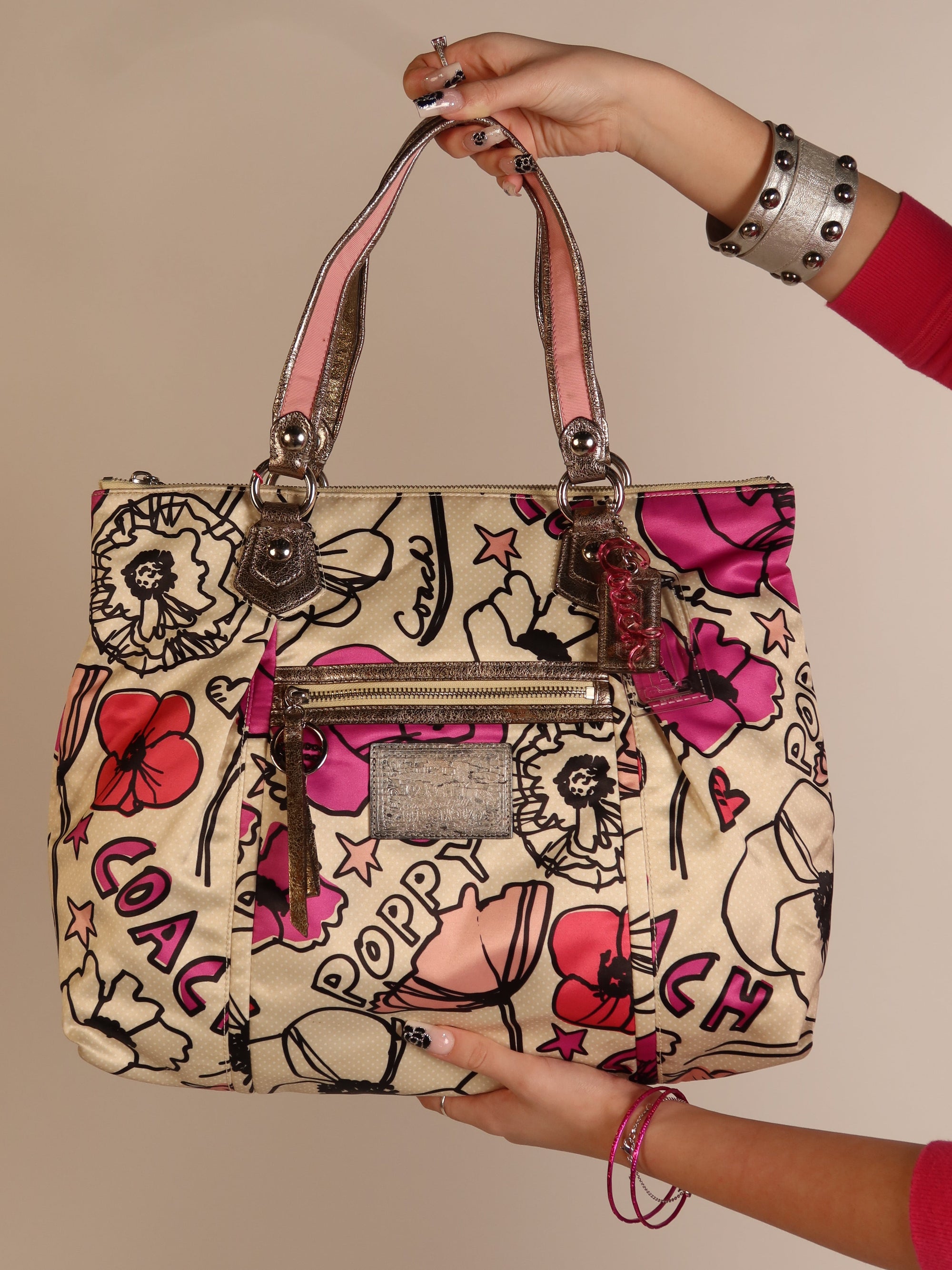 Coach Poppy Floral Print Tote Bag