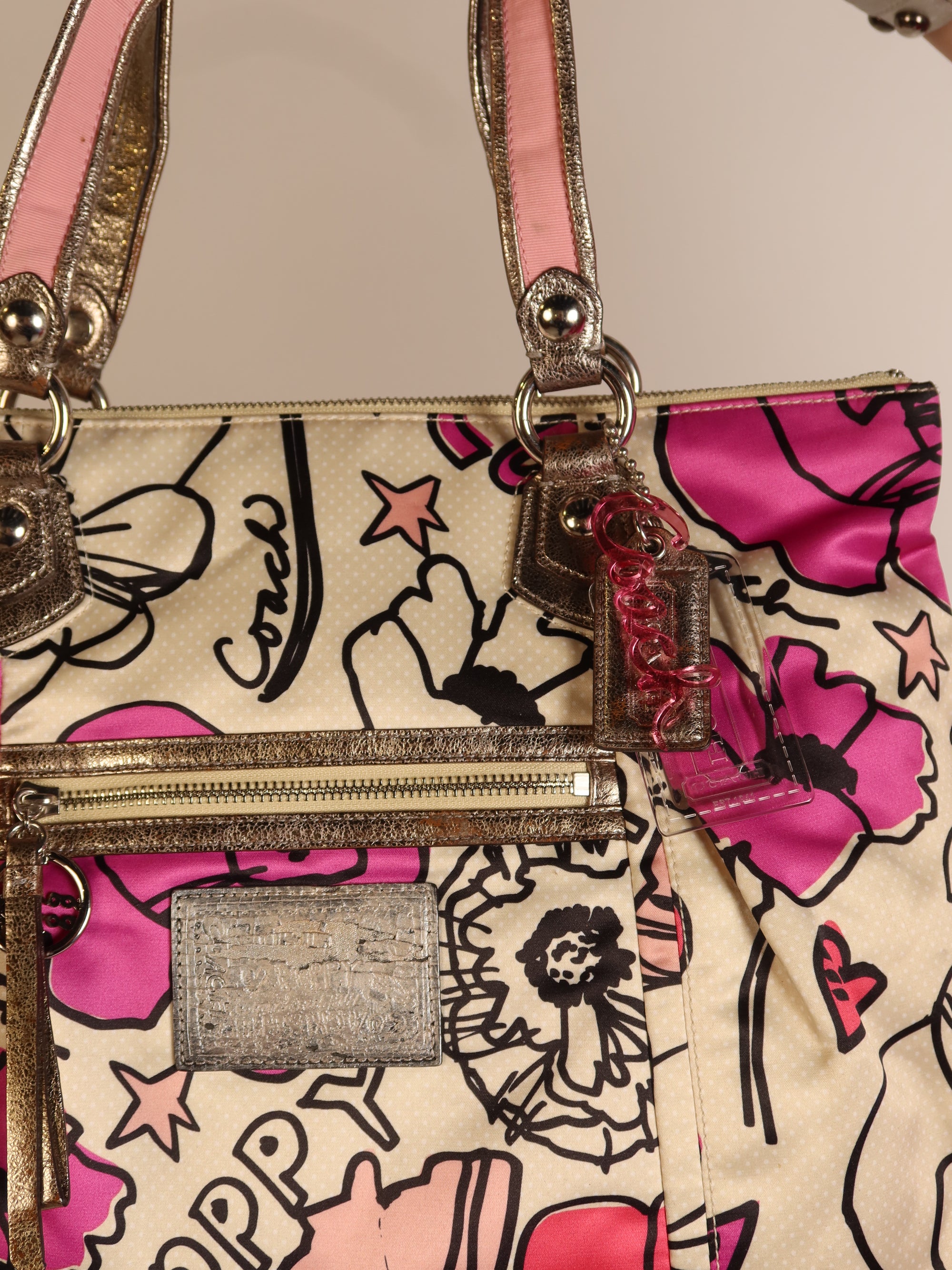 Coach Poppy Floral Print Tote Bag