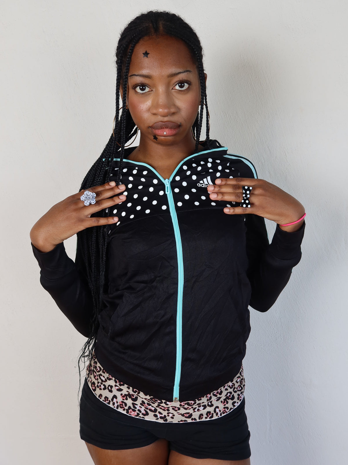 Adidas Polka Dot Track Jacket S/M