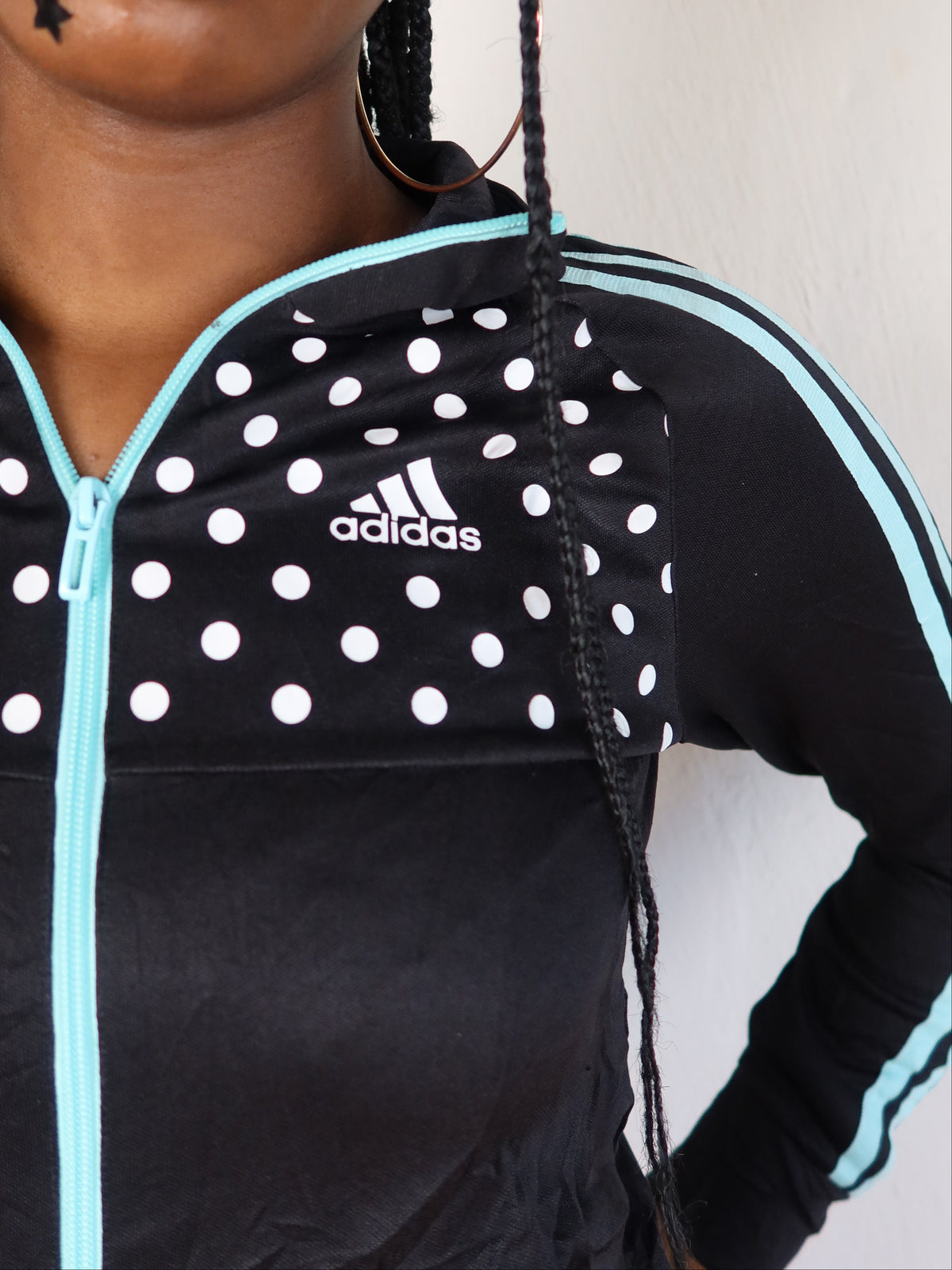 Adidas Polka Dot Track Jacket S/M
