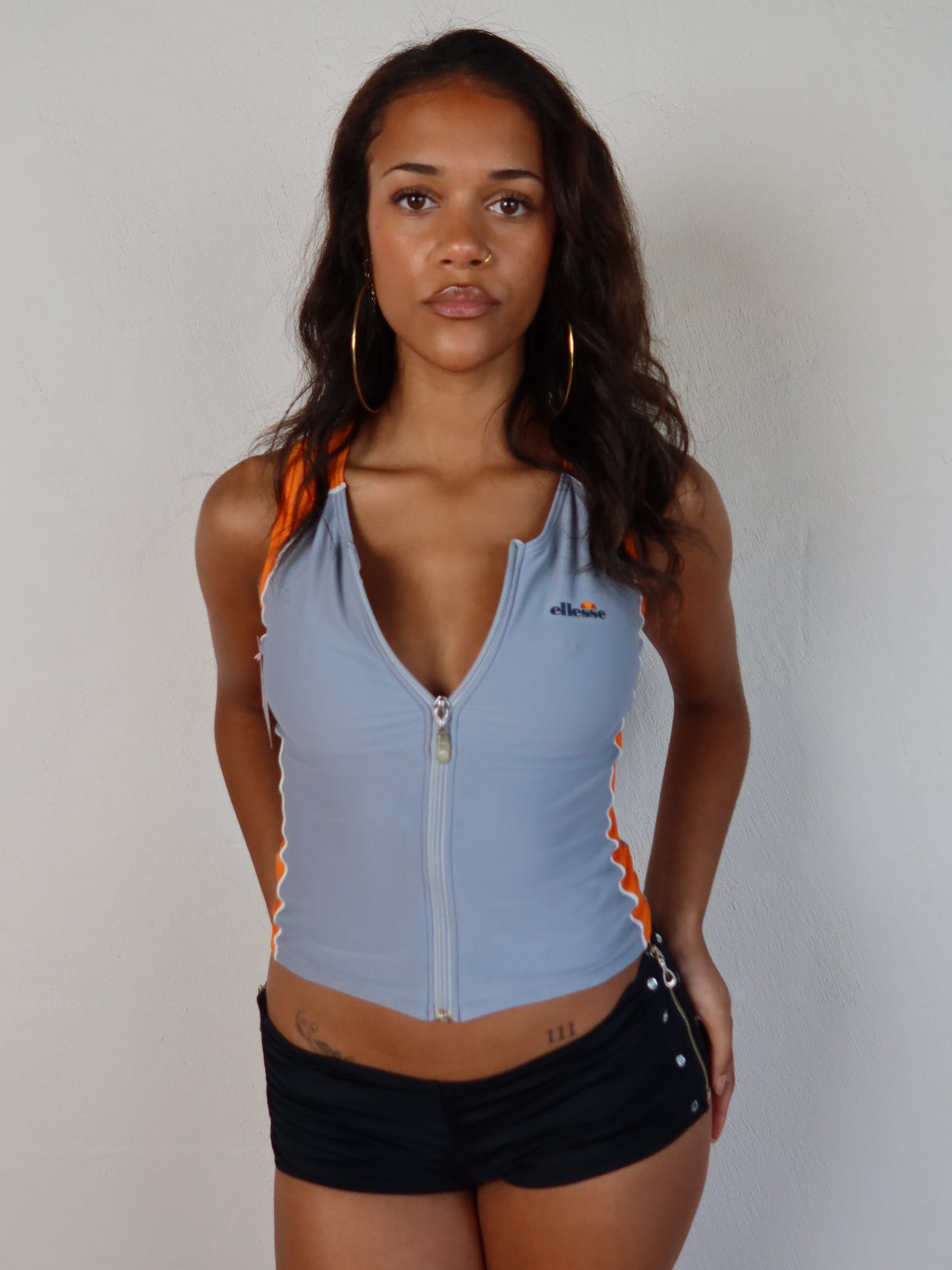 Ellesse Grey Zip Sporty Tank XS/S