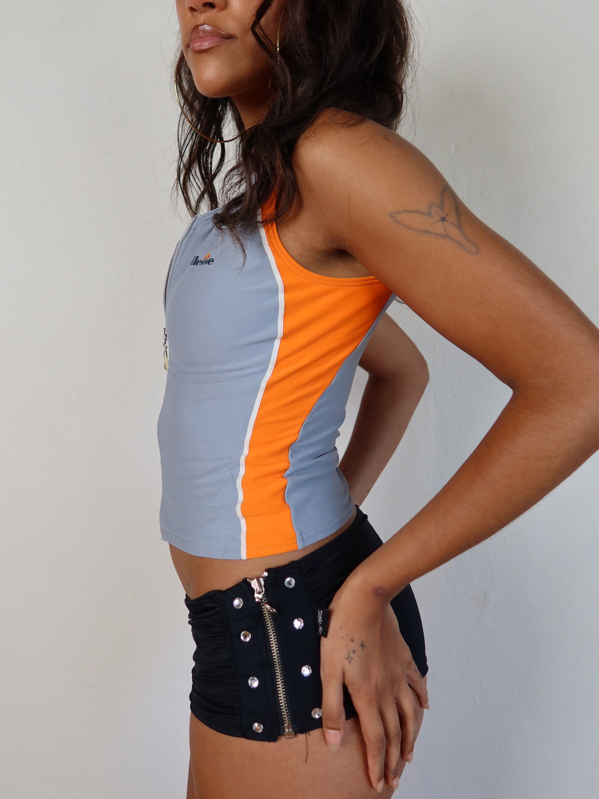 Ellesse Grey Zip Sporty Tank XS/S