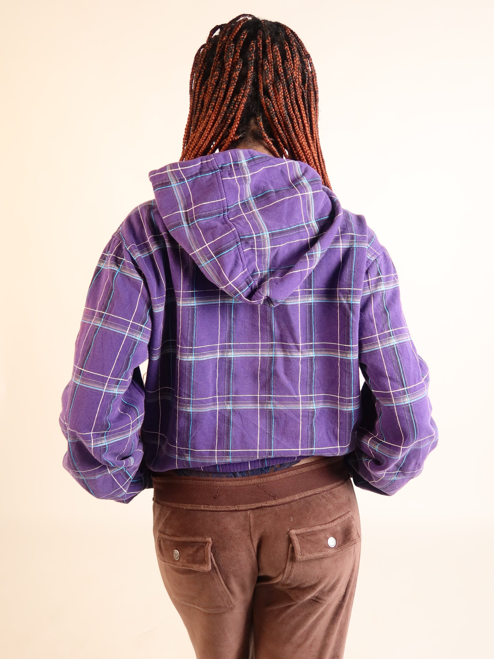 Hurley Purple Plaid Jacket XXXL