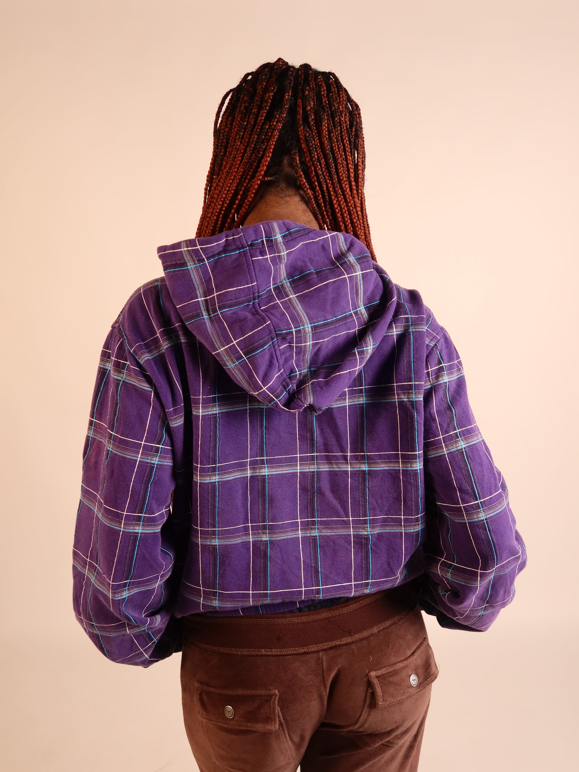 Hurley Purple Plaid Jacket XXXL