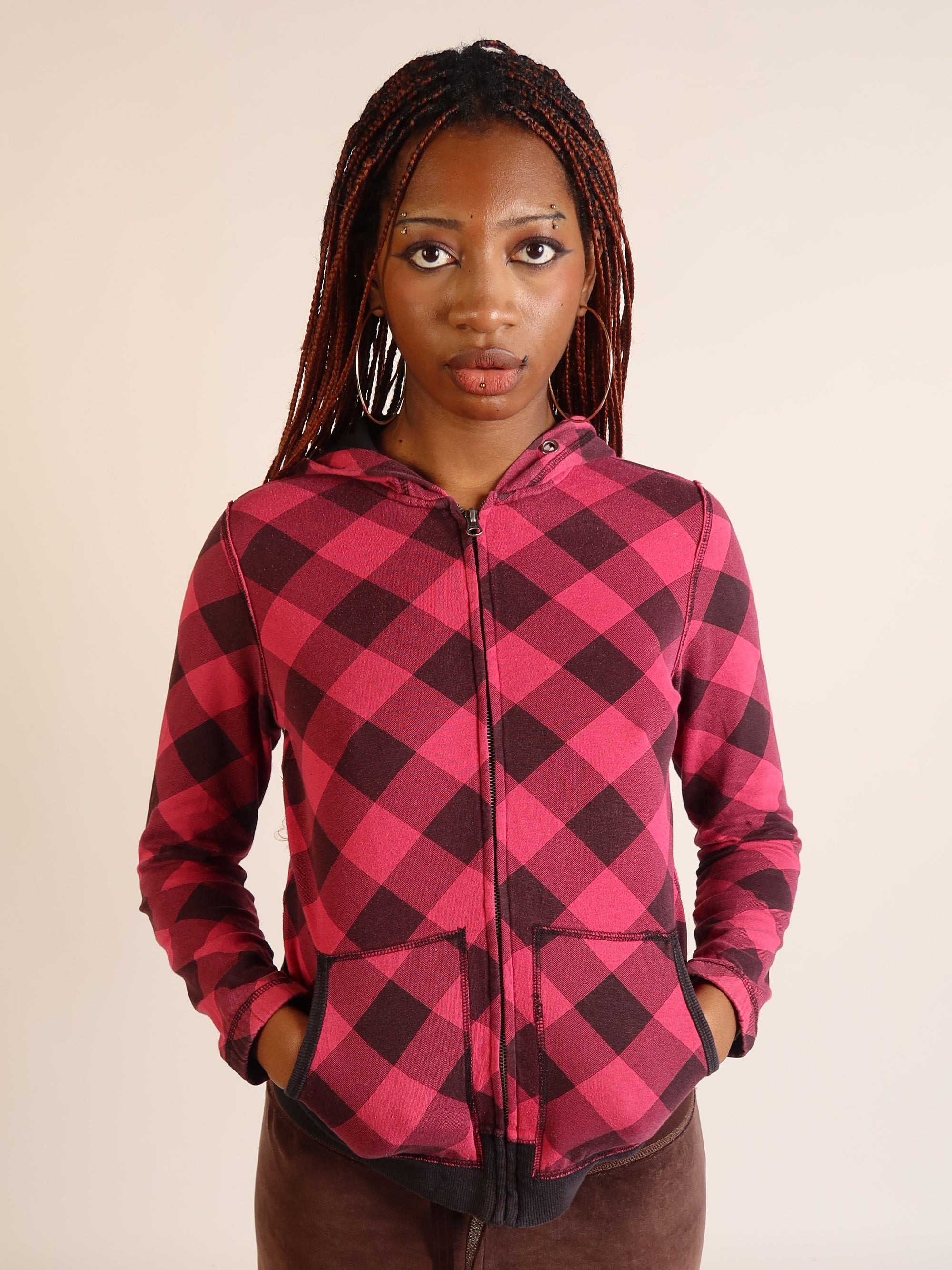 Mcbling Checked Hoodie S