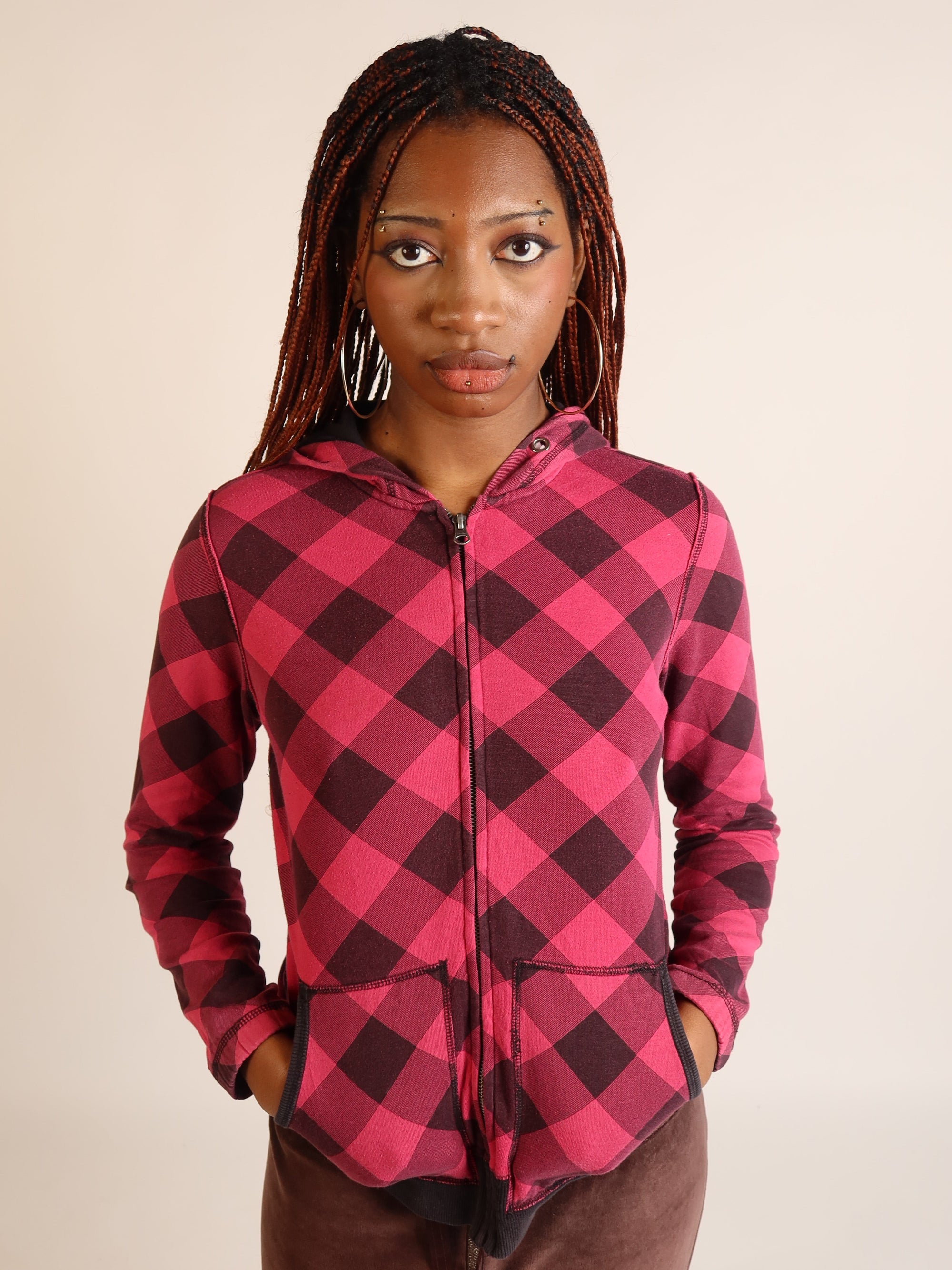 Mcbling Checked Hoodie S