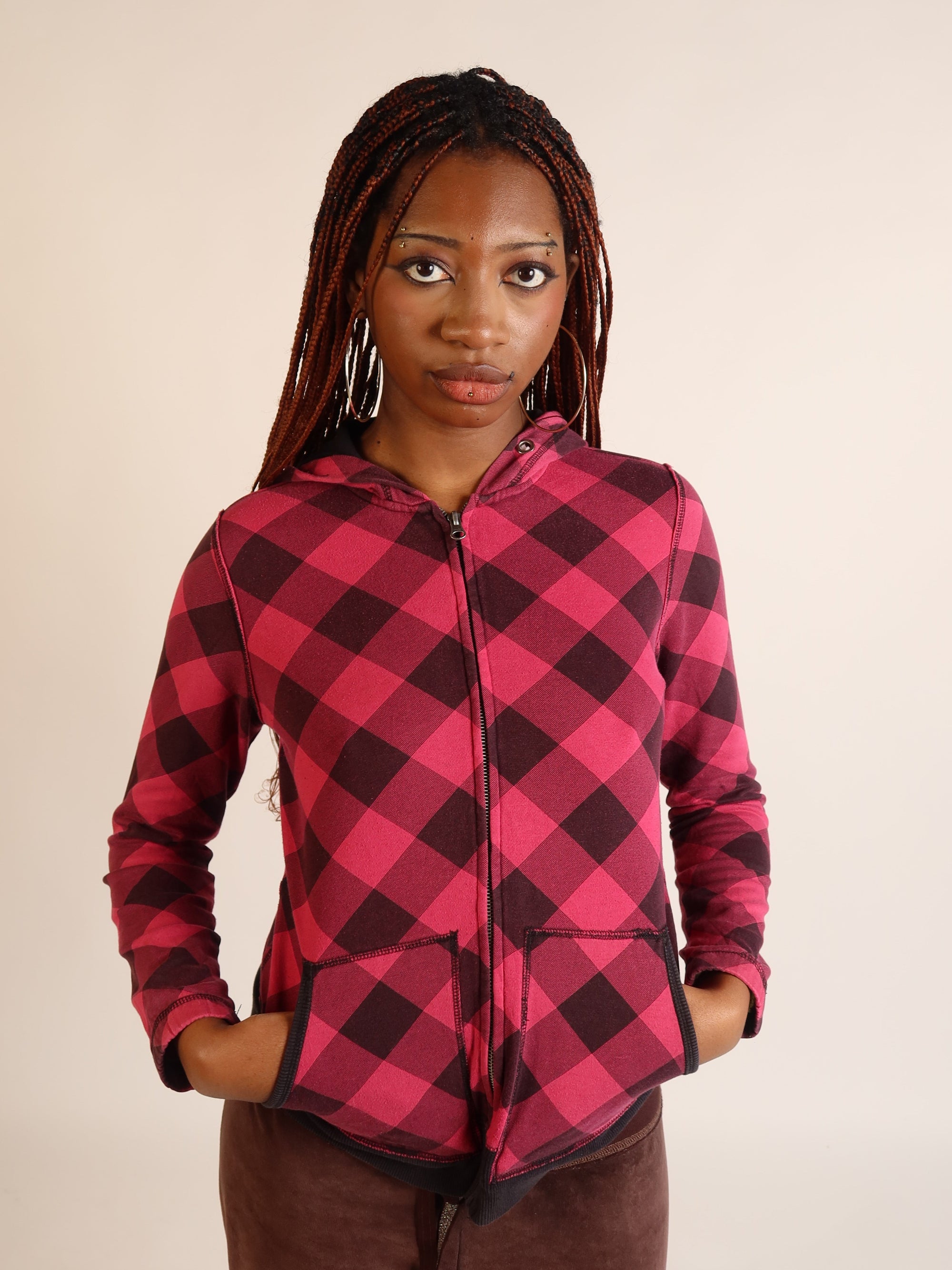 Mcbling Checked Hoodie S