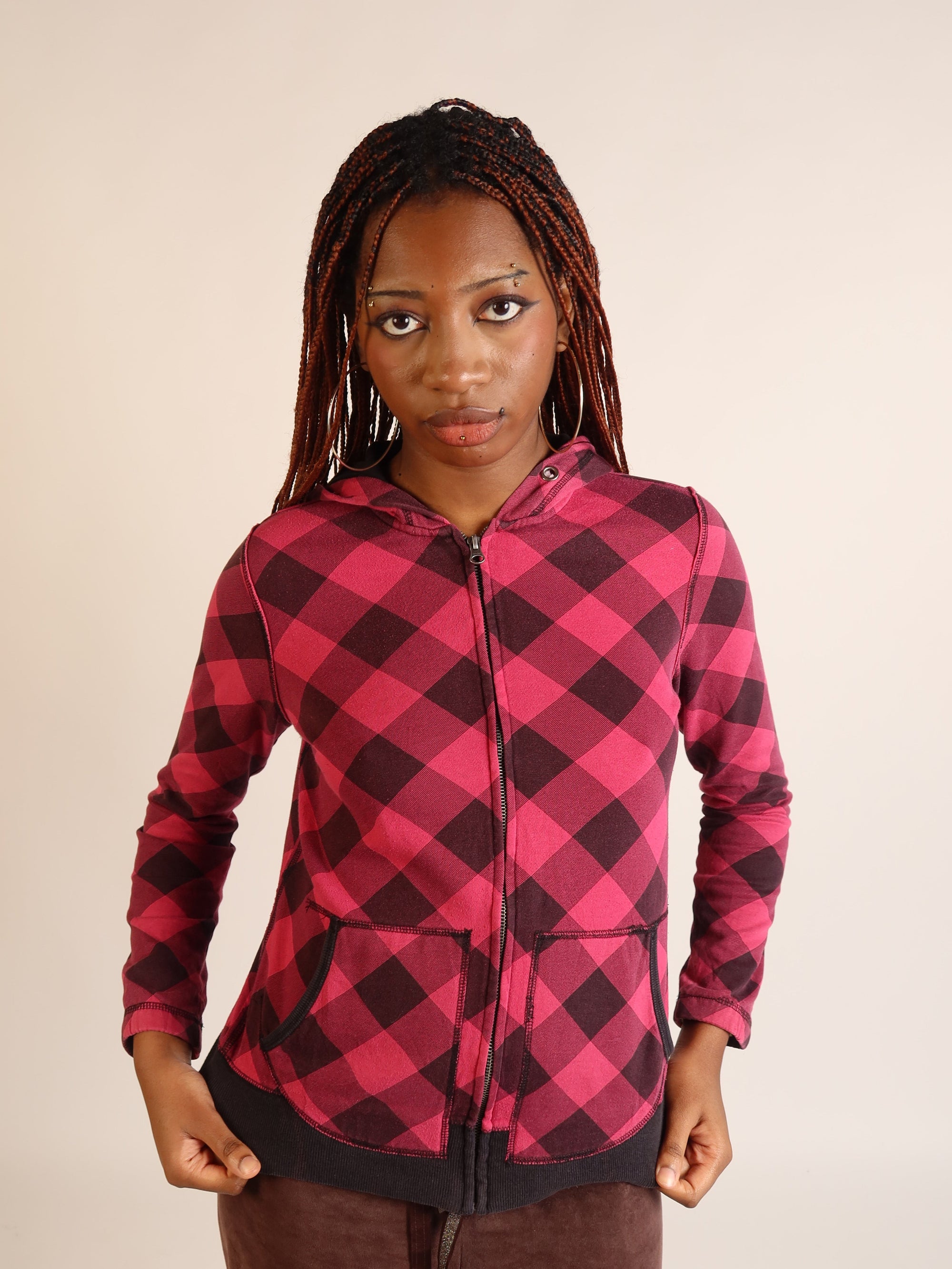 Mcbling Checked Hoodie S