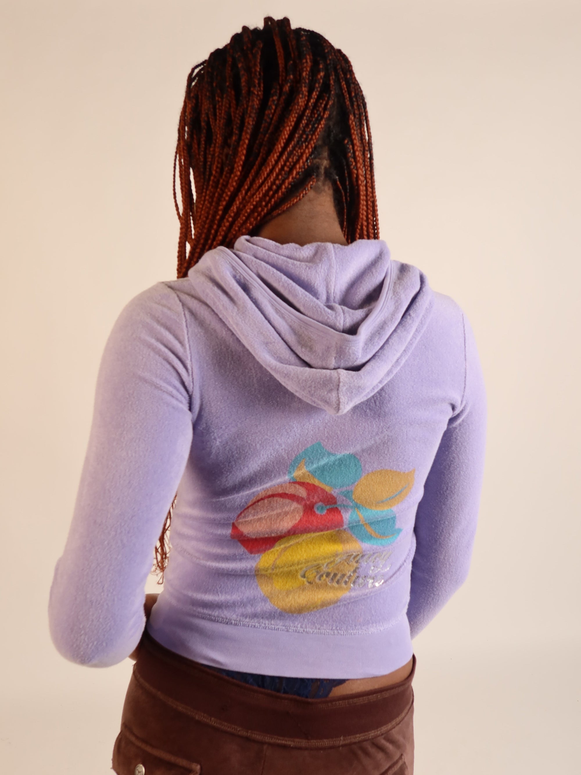 Juicy Lilac Terry Towel Hoodie S/M