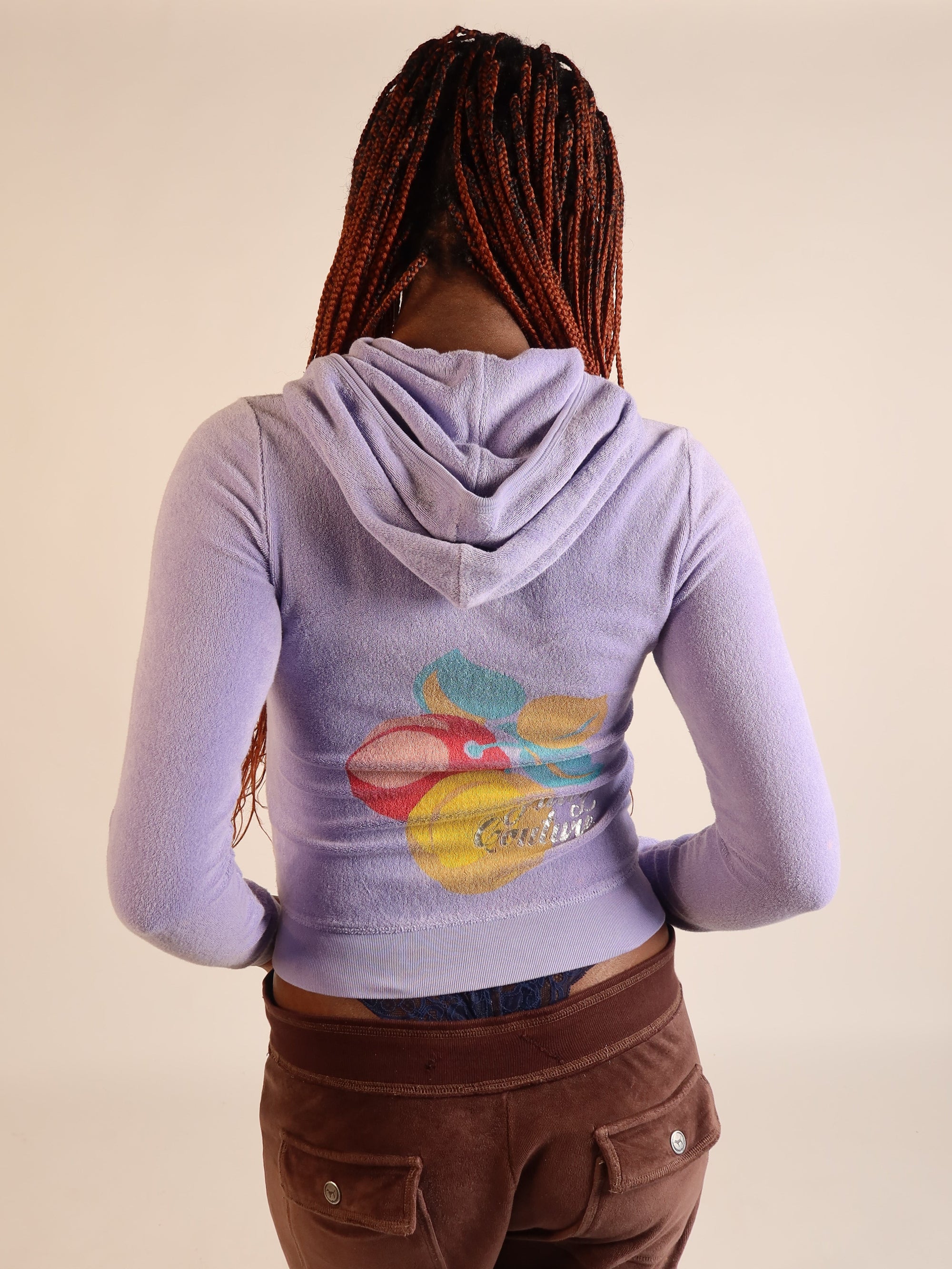 Juicy Lilac Terry Towel Hoodie S/M
