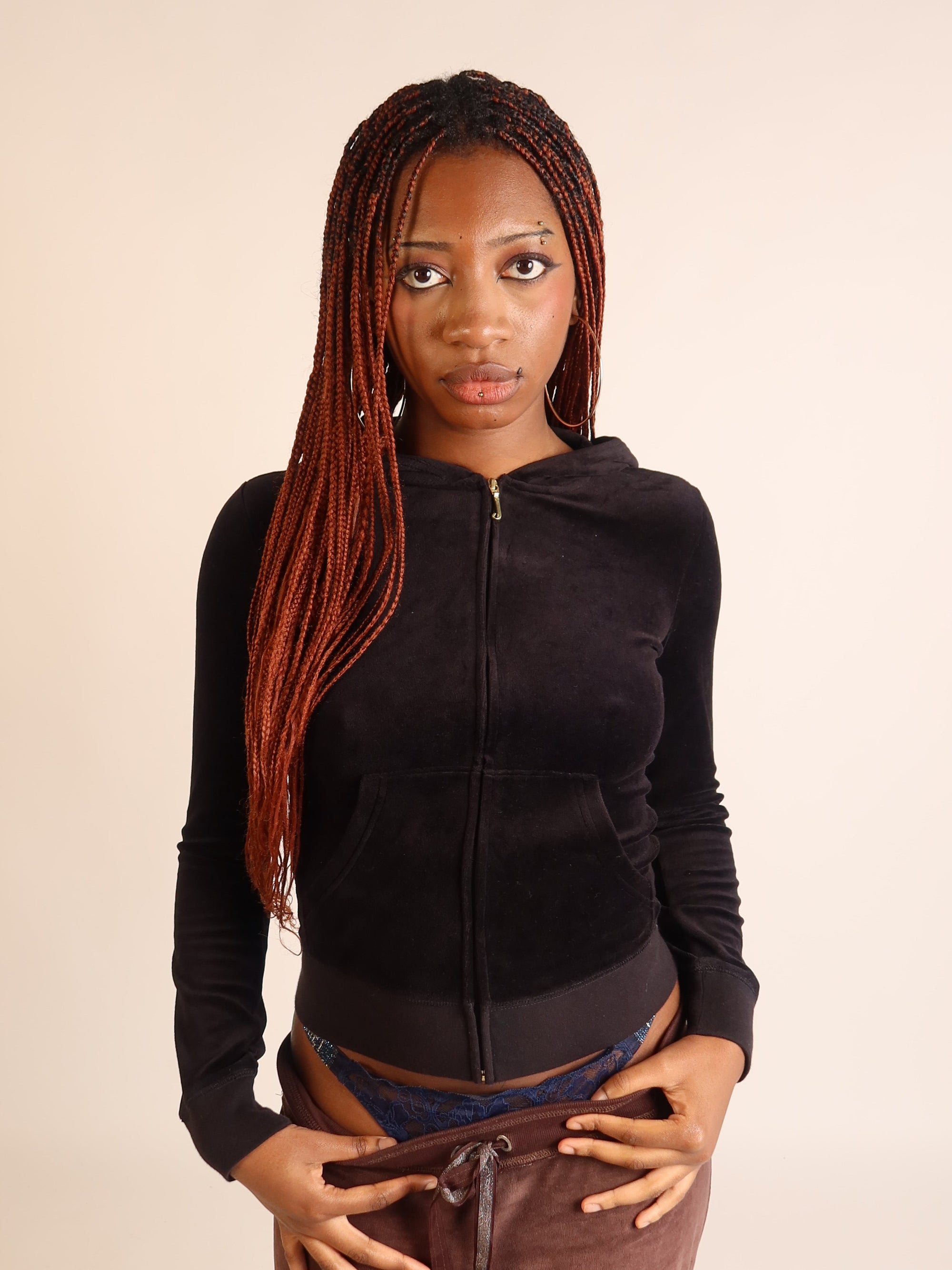 Choose Juicy Velour Hoodie S/M