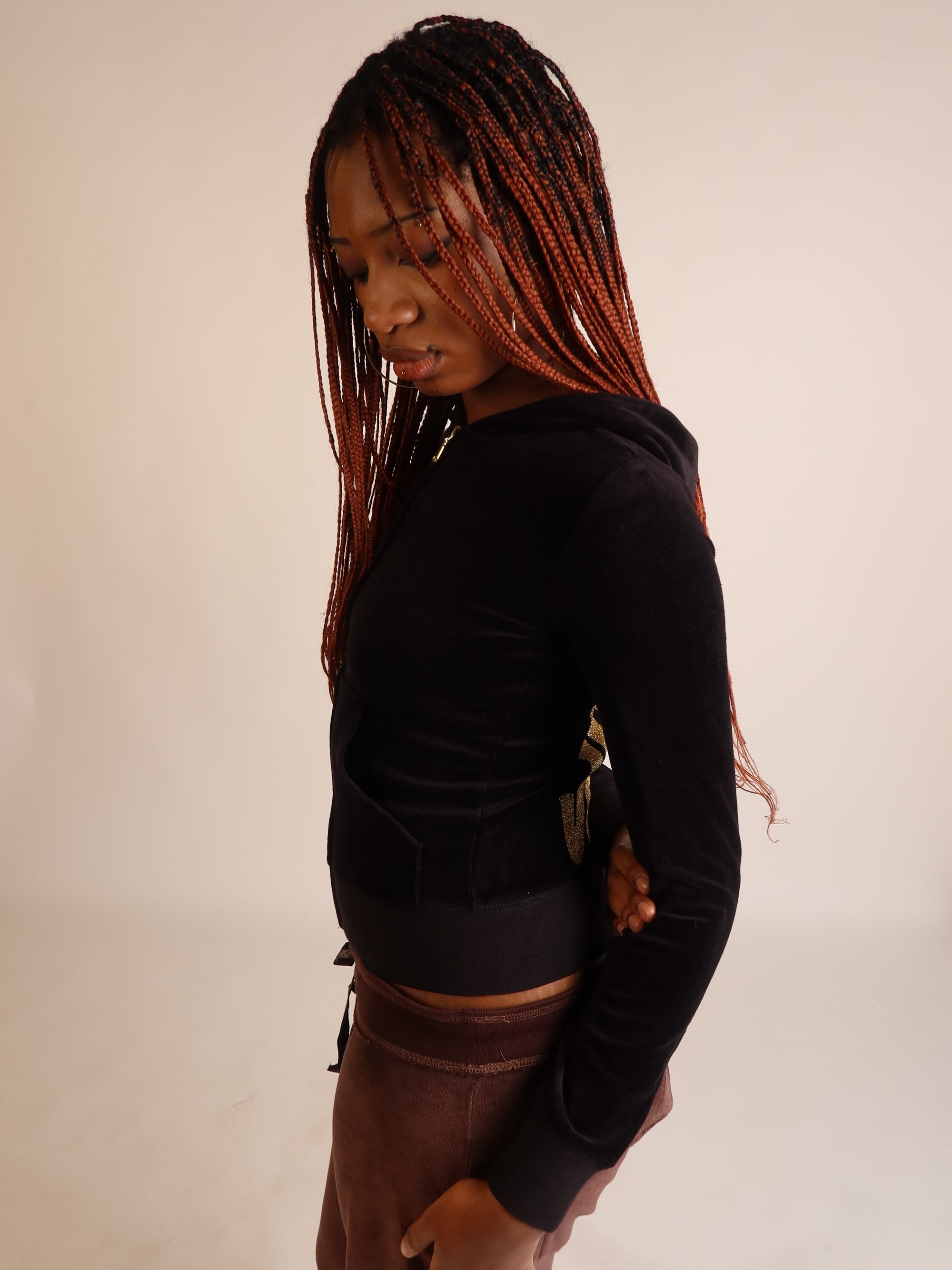 Choose Juicy Velour Hoodie S/M
