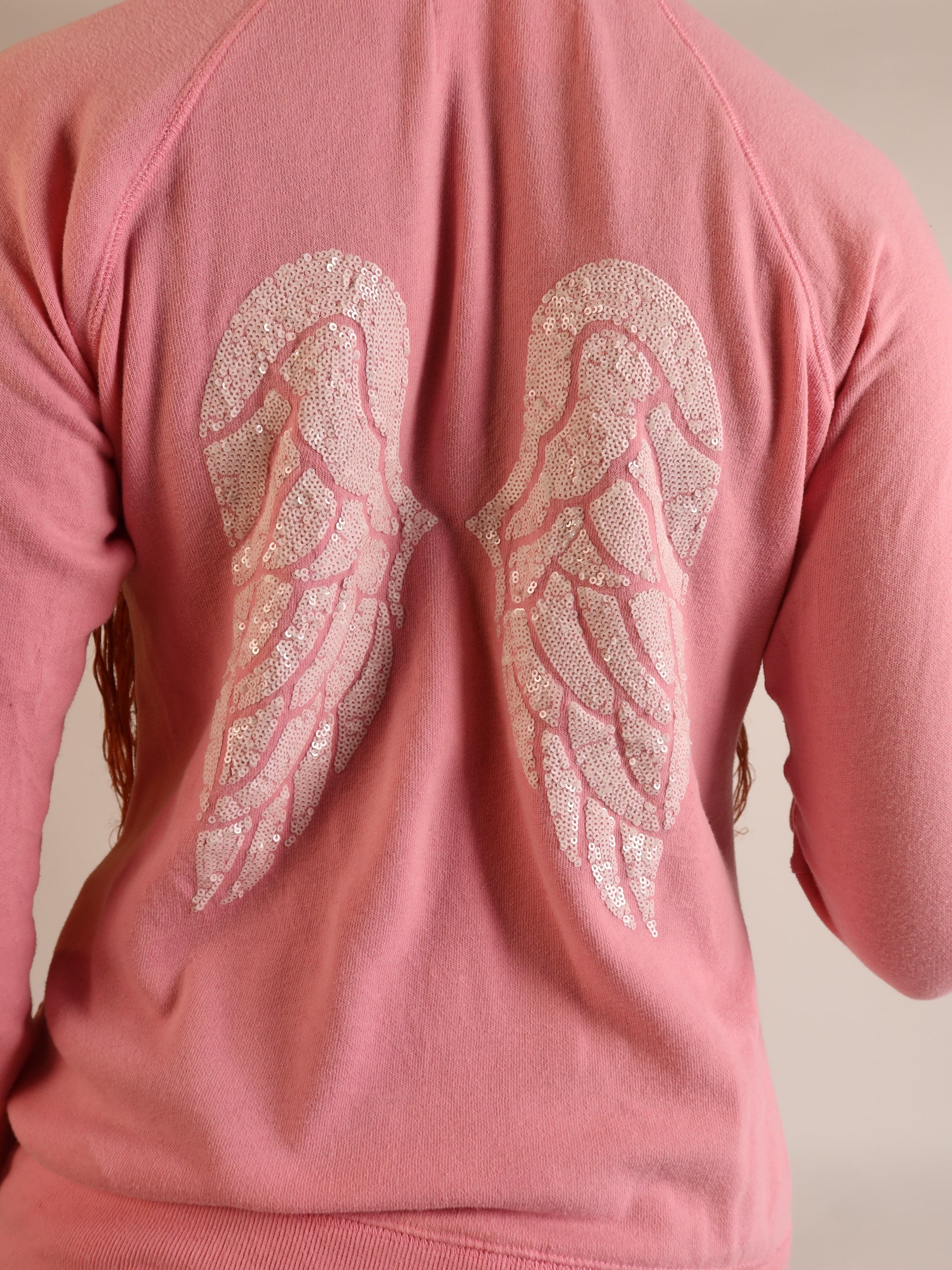 VS Pink Sequin Angel Wings Hoodie S/M