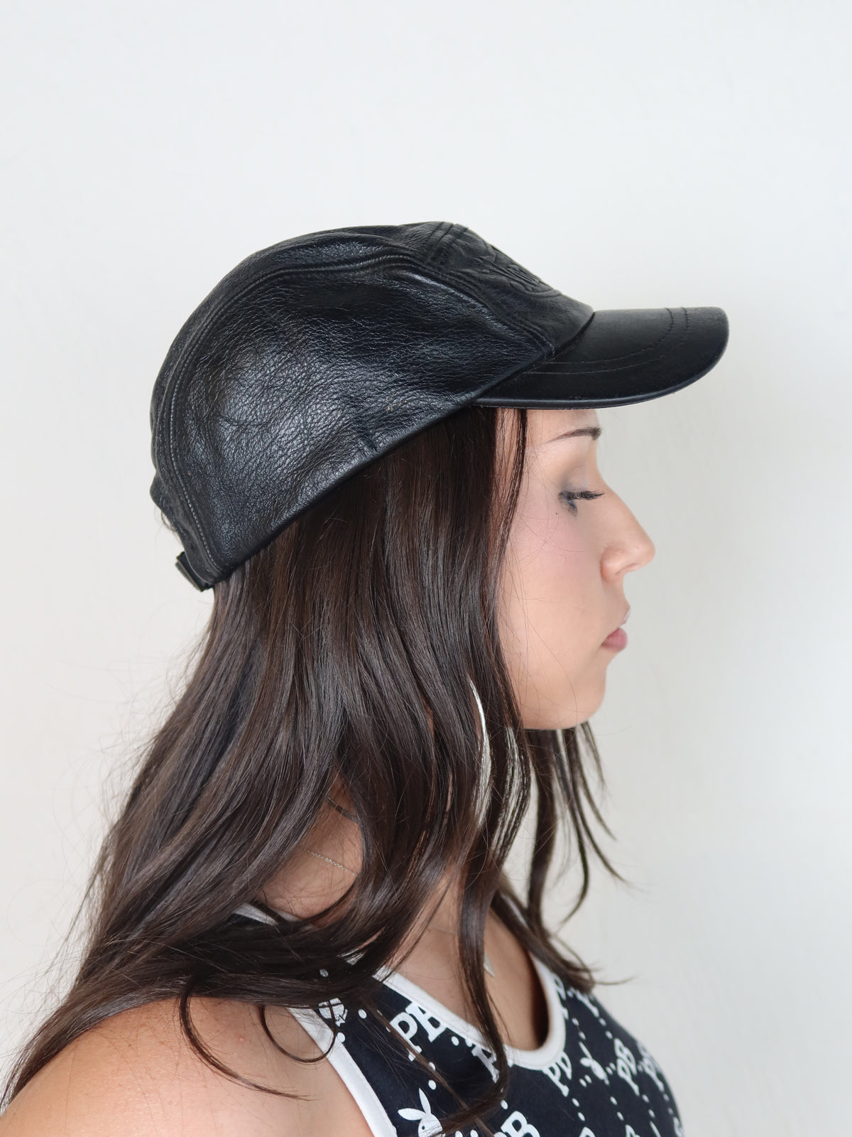 Von Dutch Black Leather Cap