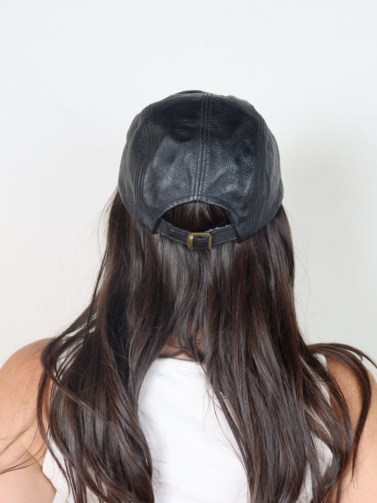 Von Dutch Black Leather Cap