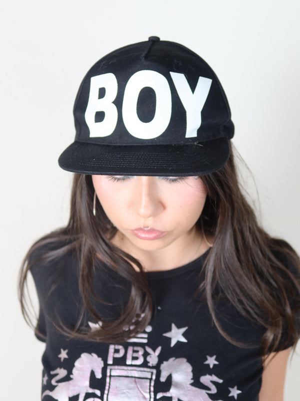 BOY London Black Snapback Cap