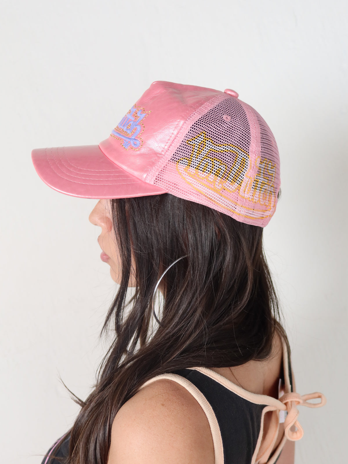 Von Dutch Pink Metallic Trucker Cap