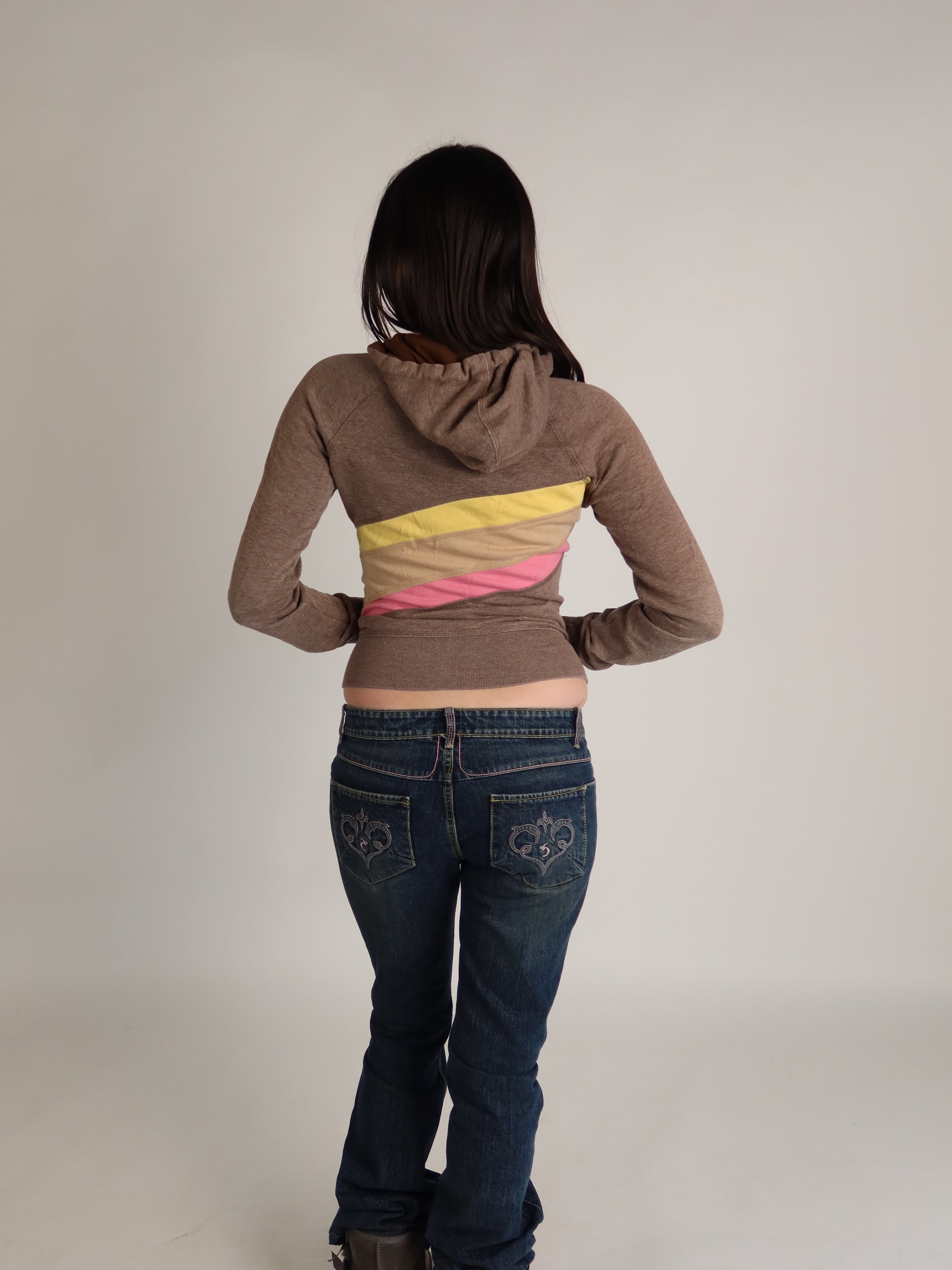 Roxy Brown Zip Hoodie S/M