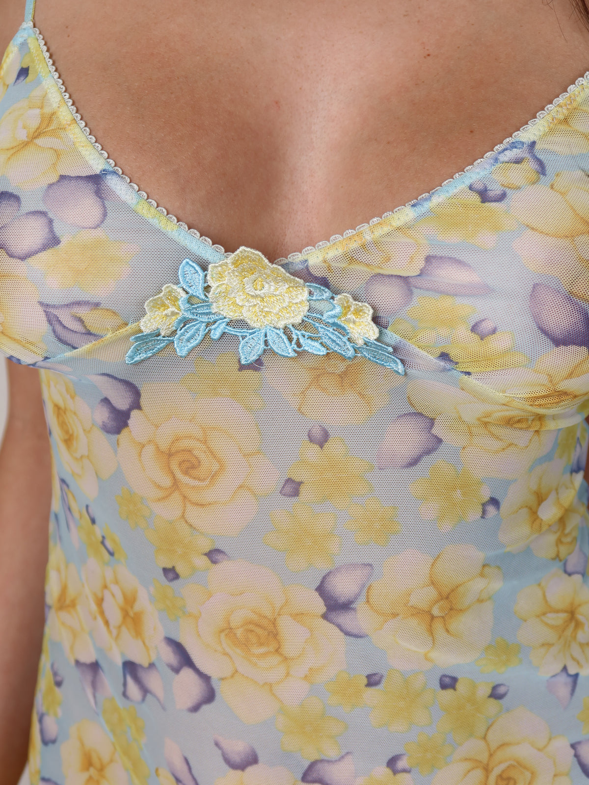 Sheer Floral Mesh Cami XS/S