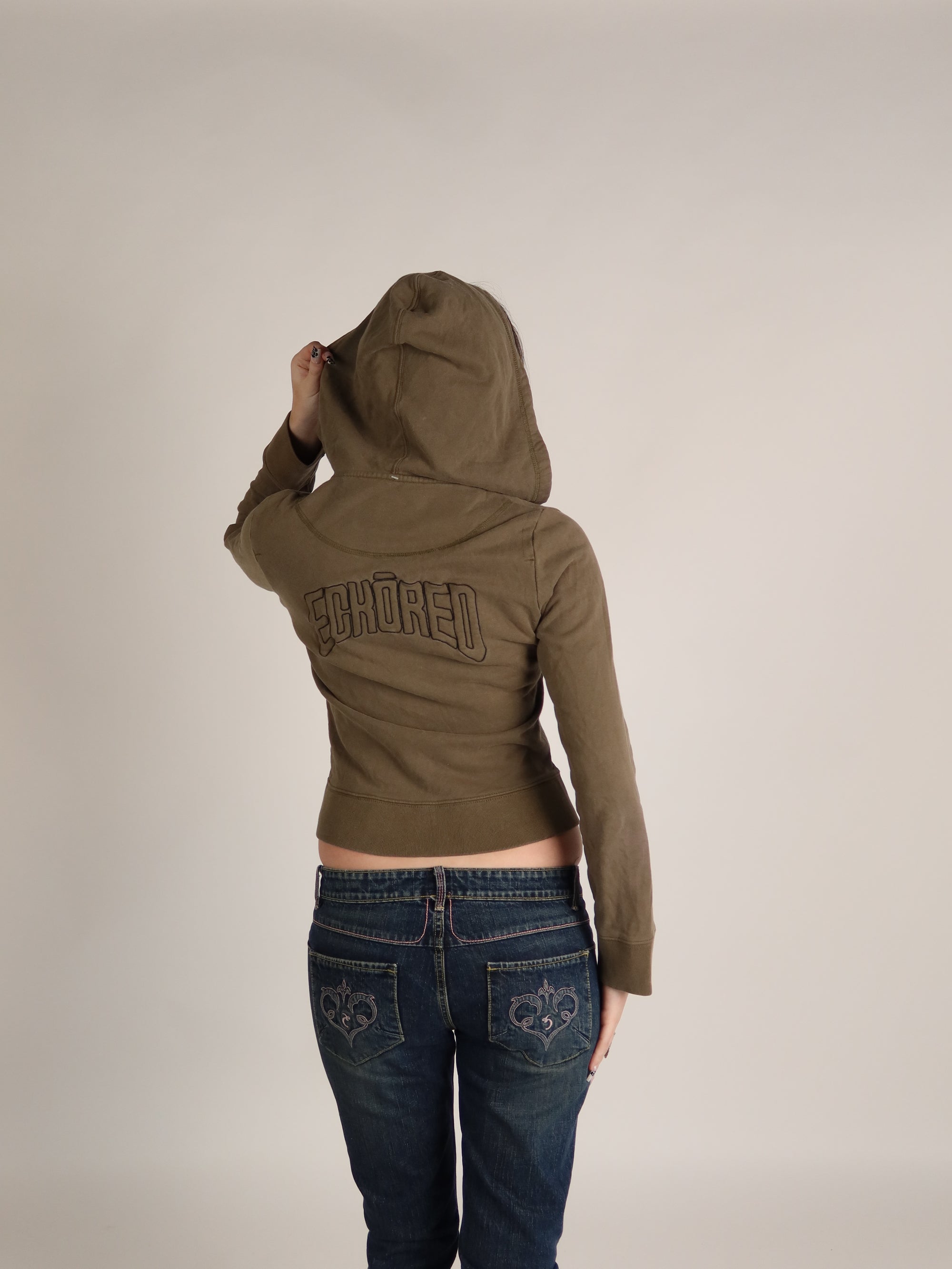 Ecko Red Olive Zip Hoodie S/M