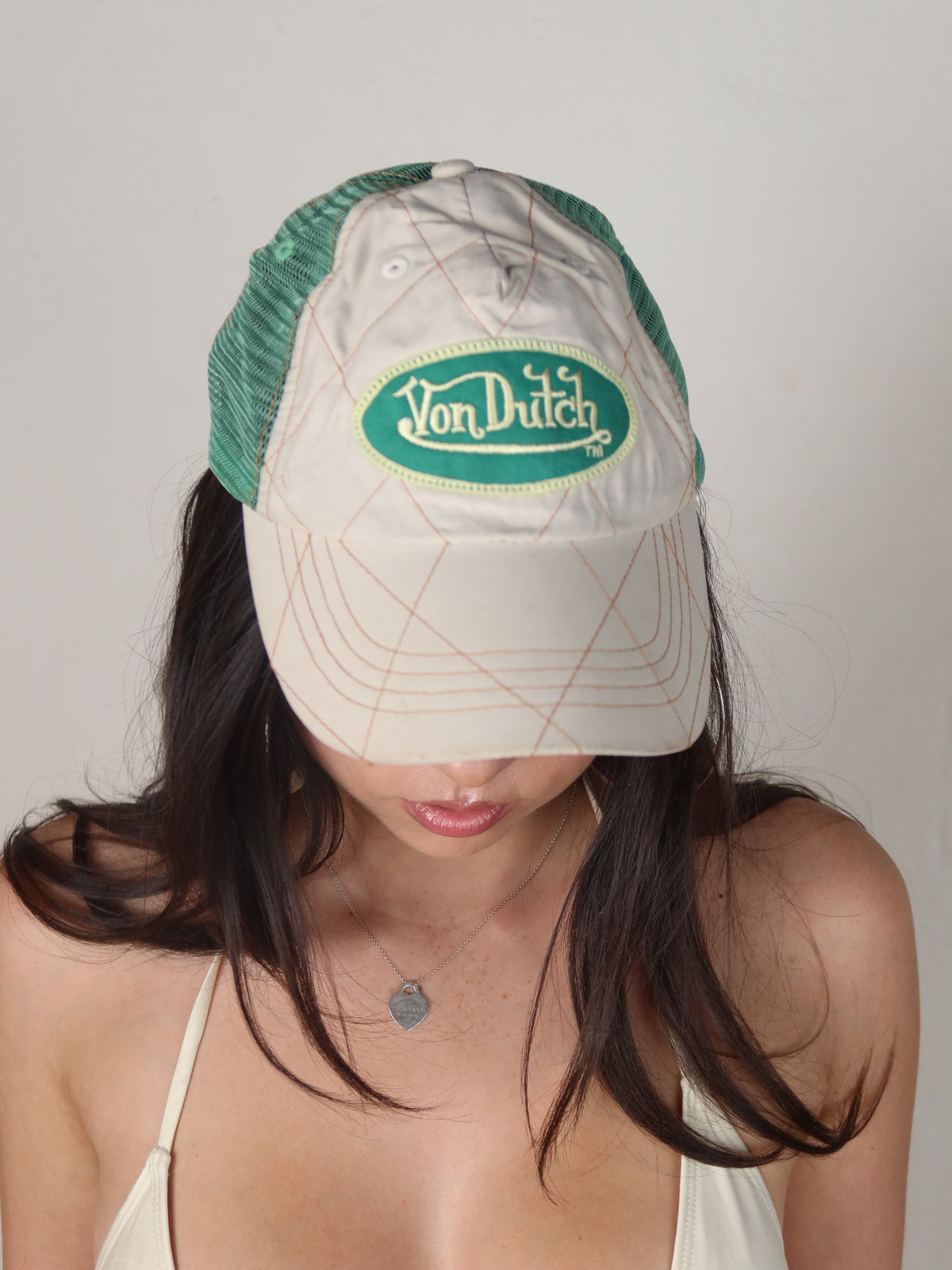 Von Dutch Green Mesh Trucker Cap