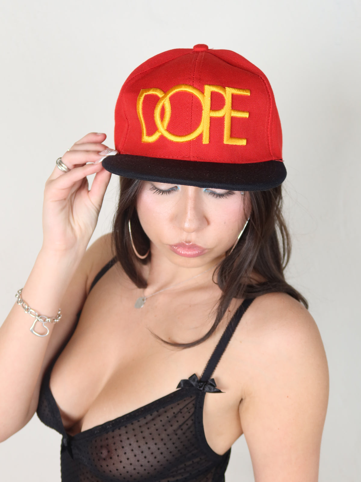Dope Red Snapback Cap