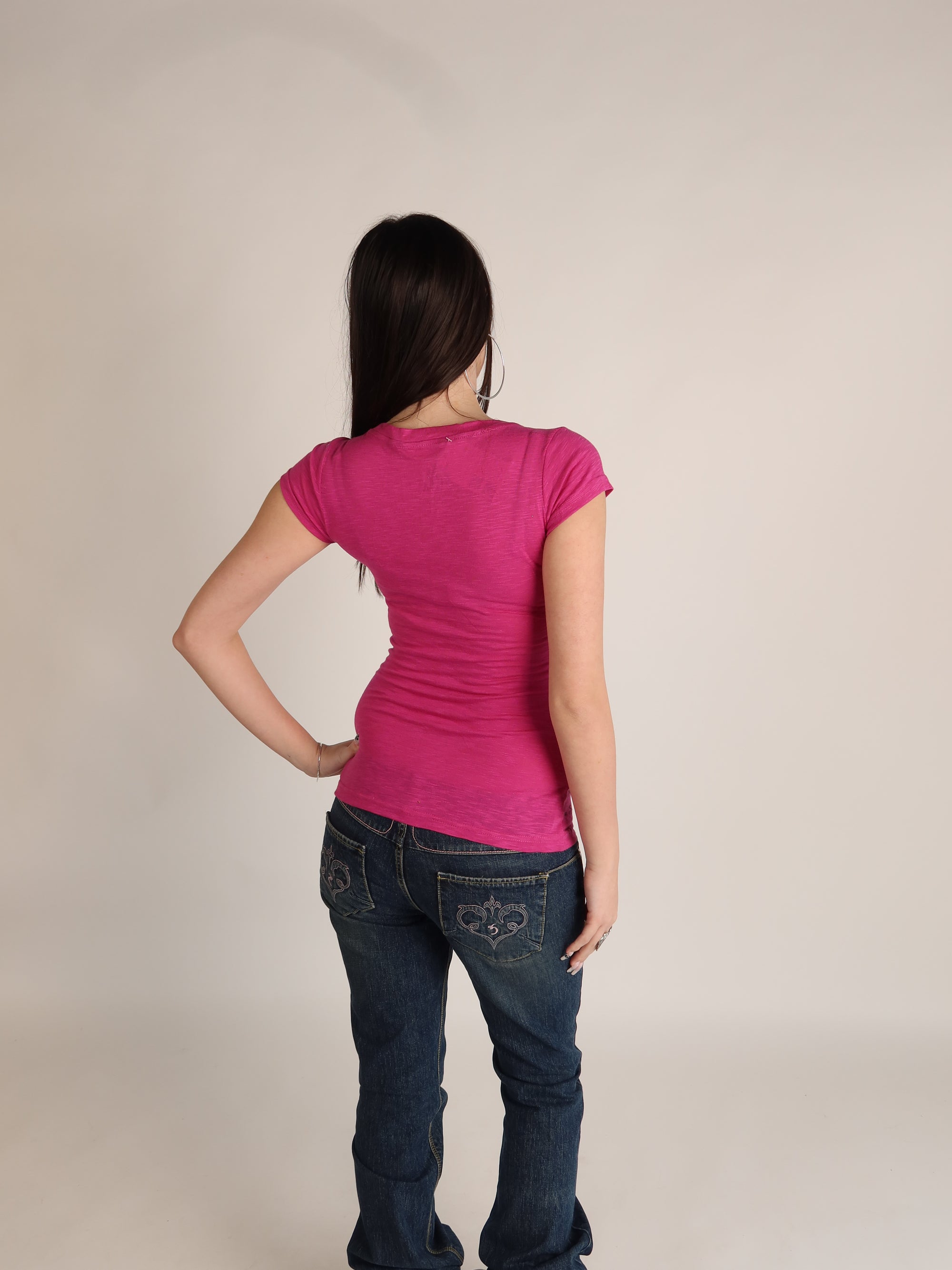Mcbling Pink Winged Heart Tee XS/S