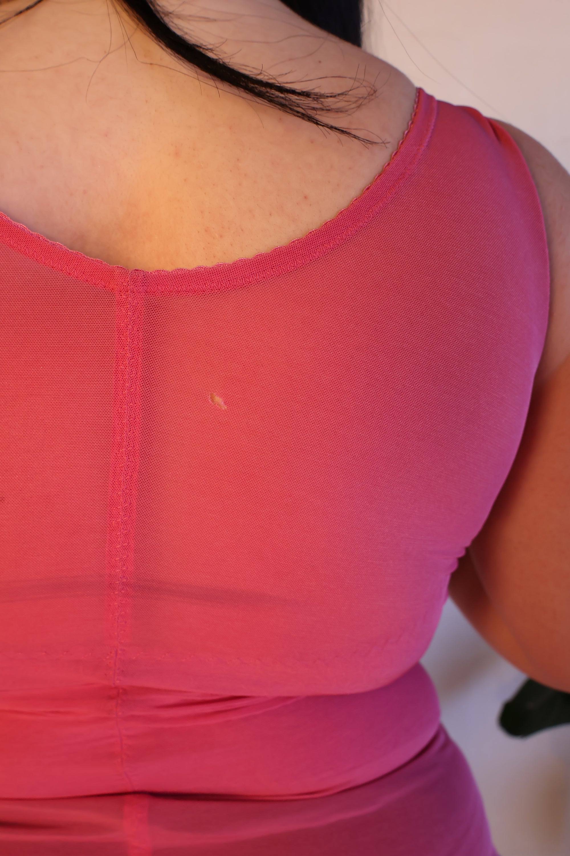 Y2K Mesh Corset Tank L/XL