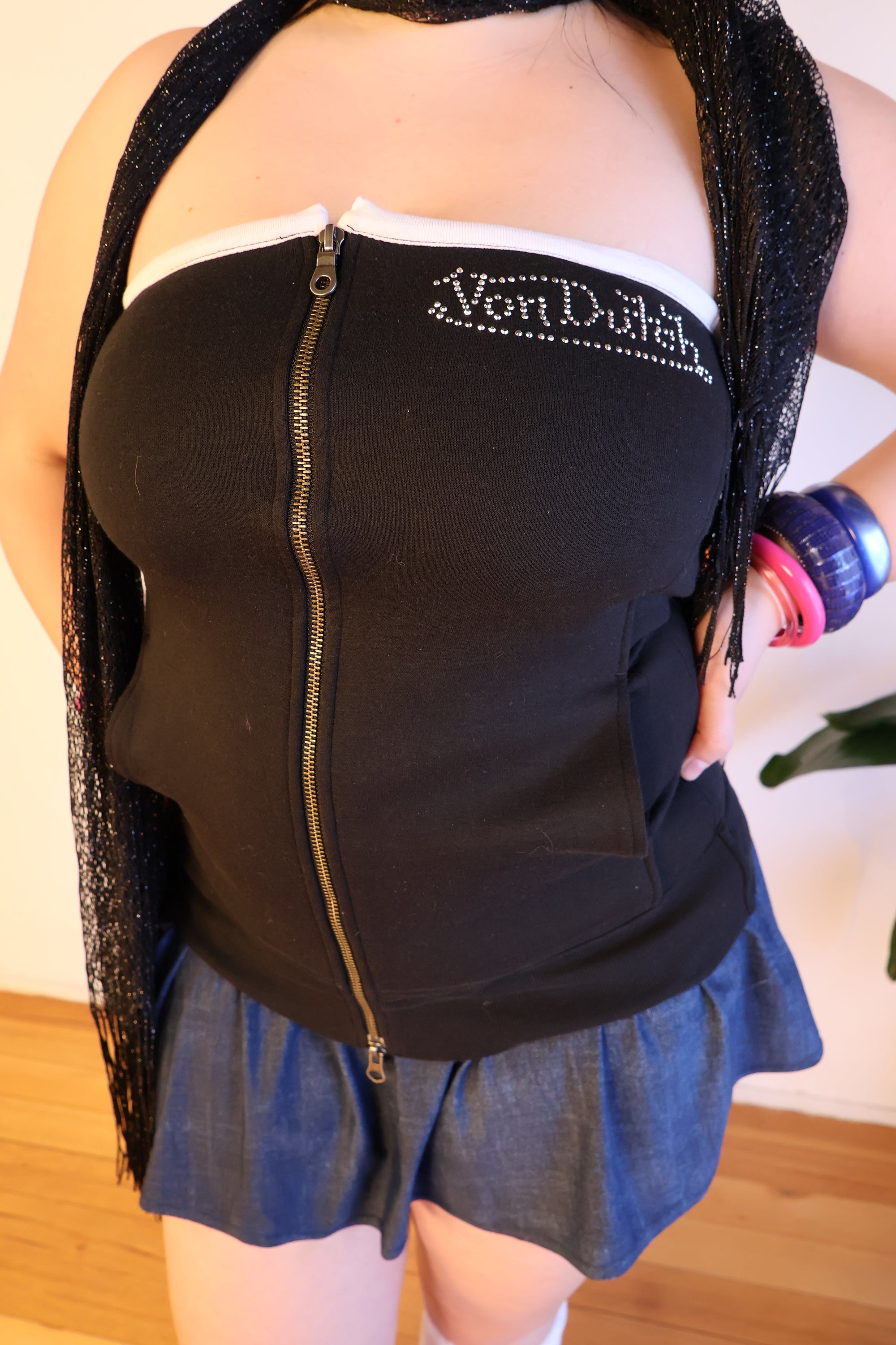 Dual Zip Von Dutch Top L/XL