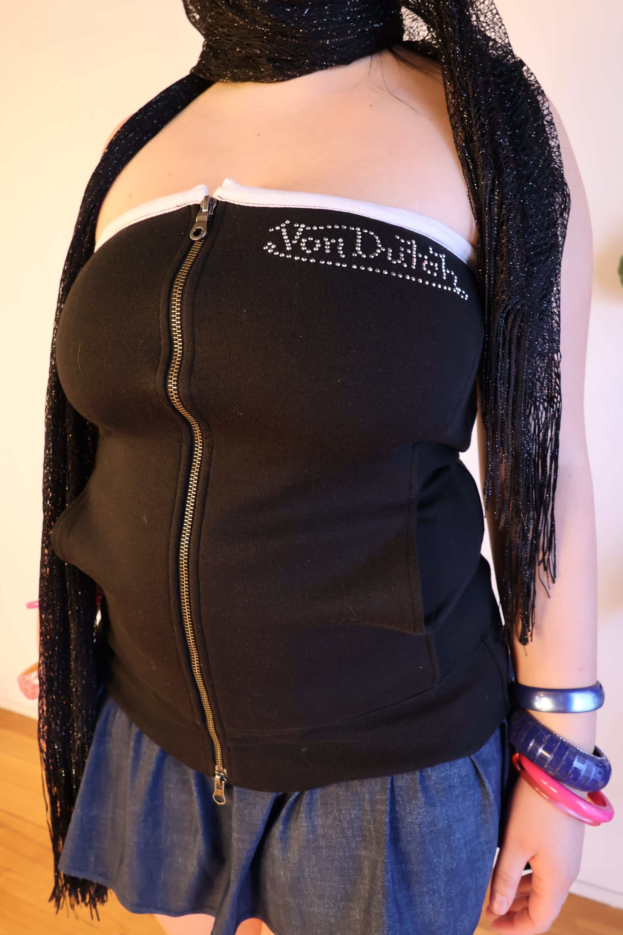 Dual Zip Von Dutch Top L/XL