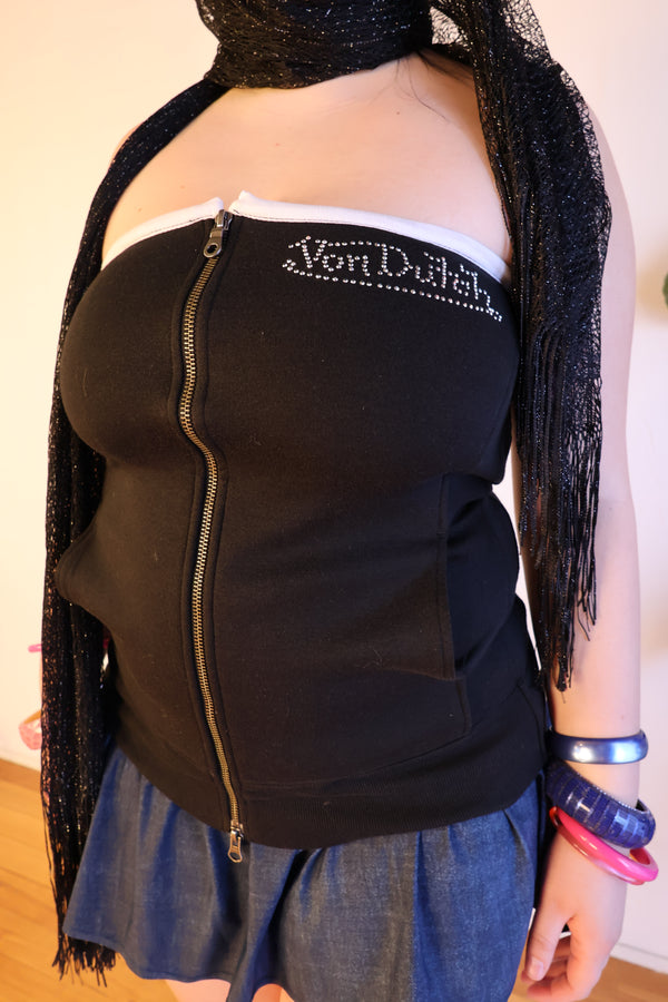 Dual Zip Von Dutch Top L/XL