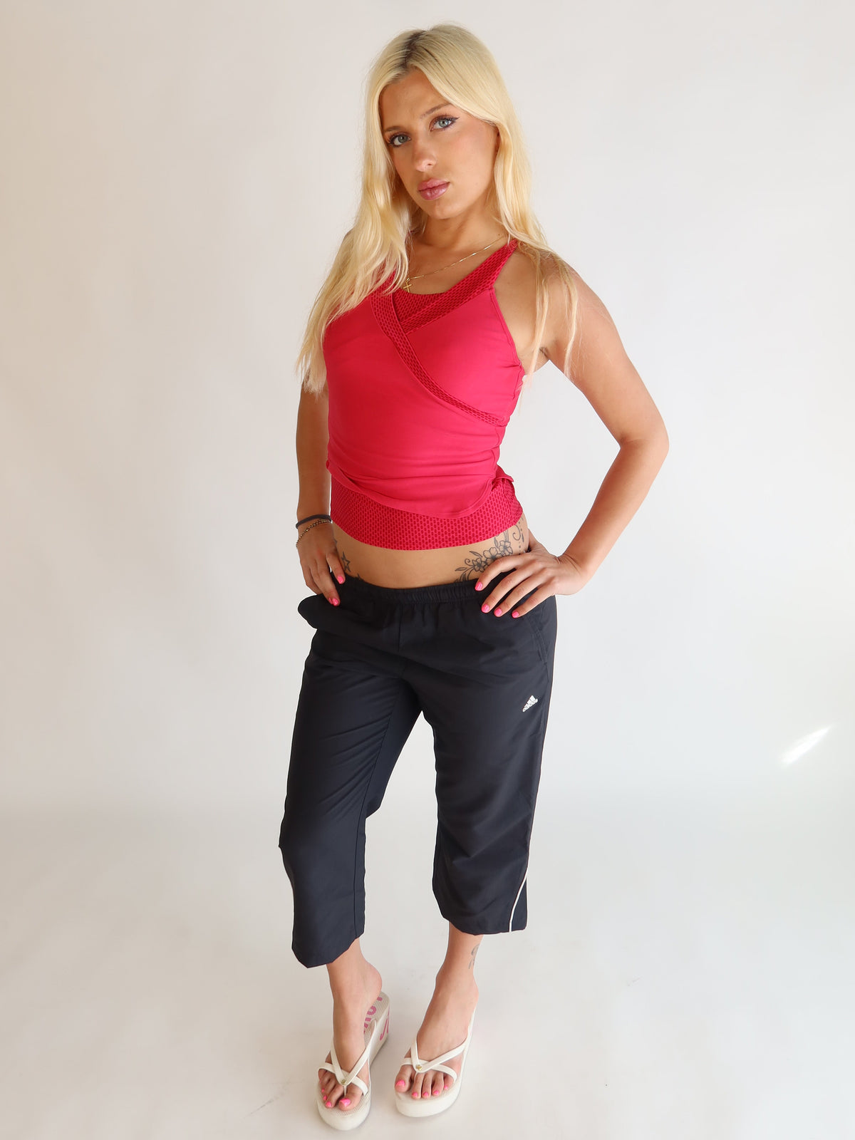 Y2K Adidas Capris S/M