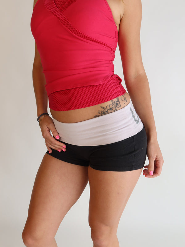 VS PINK Sequin Fold-Over Shorts S/M